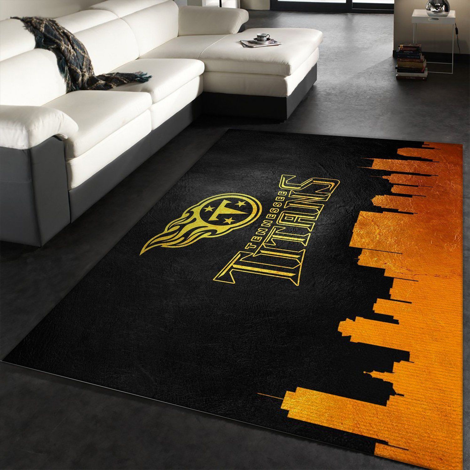 Tennessee Titans Skyline NFL Area Rug For Christmas, Living Room Rug, US Gift Decor - Indoor Outdoor Rugs