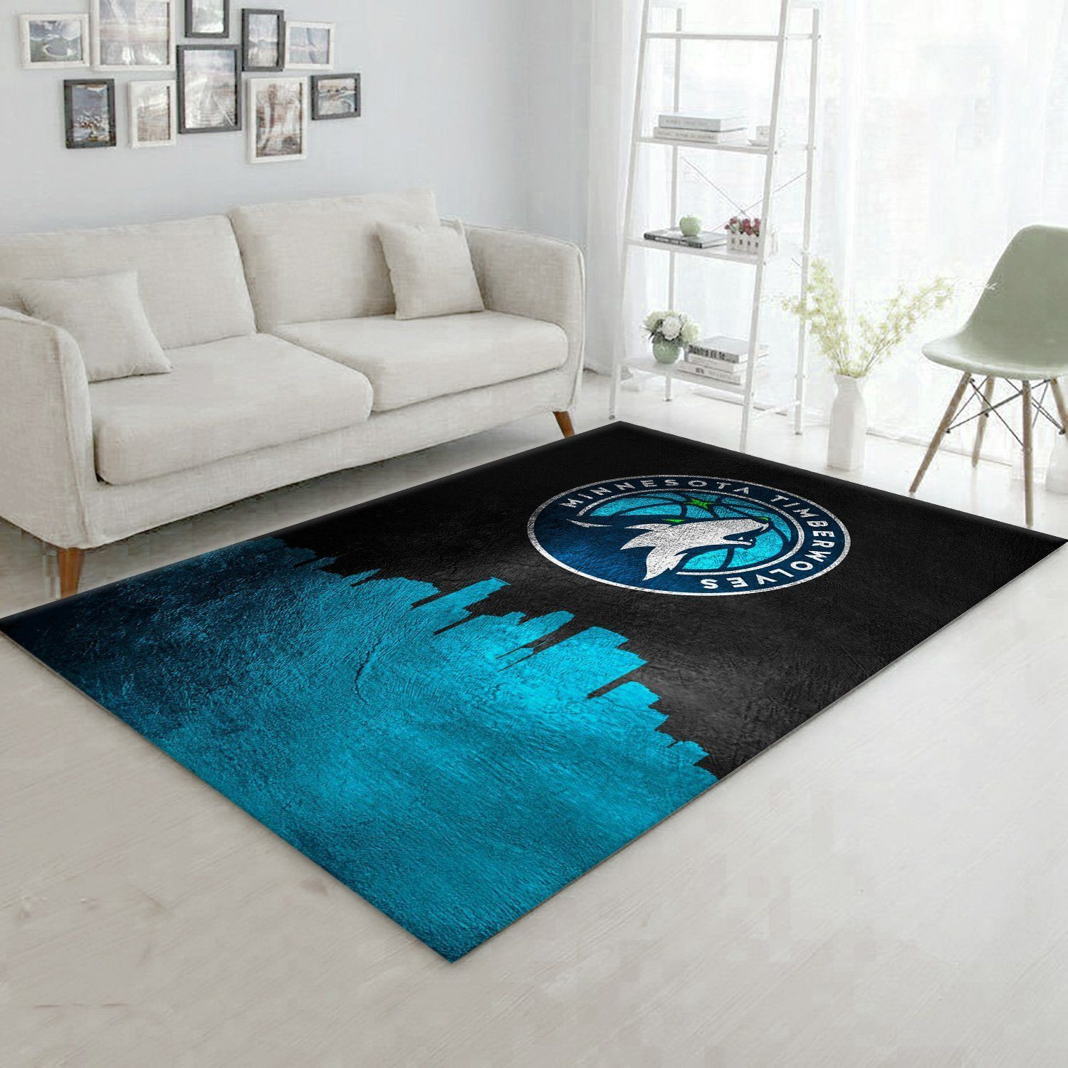 Minnesota Timberwolves NBA Team Area Rug, Living room and bedroom Rug, Family Gift US Decor - Indoor Outdoor Rugs