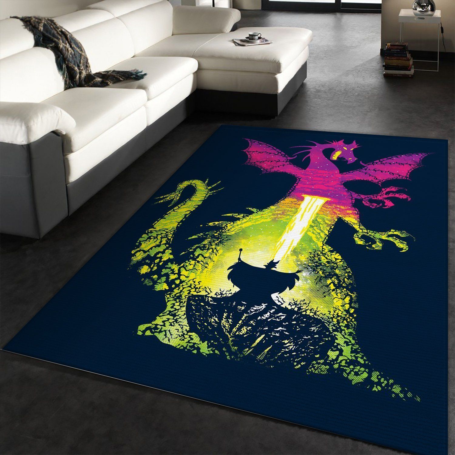 Evil Witch Area Rug Carpet, Gift for fans, Home Decor Floor Decor - Indoor Outdoor Rugs