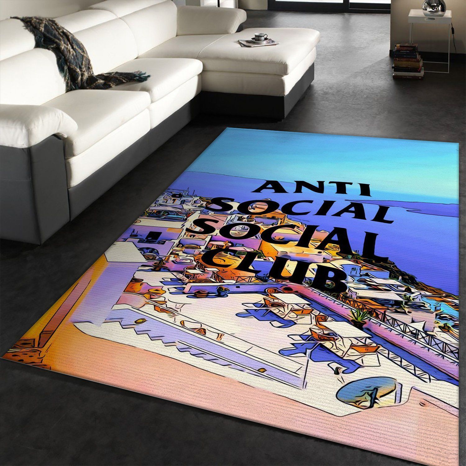 Anti Social Social Club Area Rug Living Room Rug Christmas Gift US Decor - Indoor Outdoor Rugs