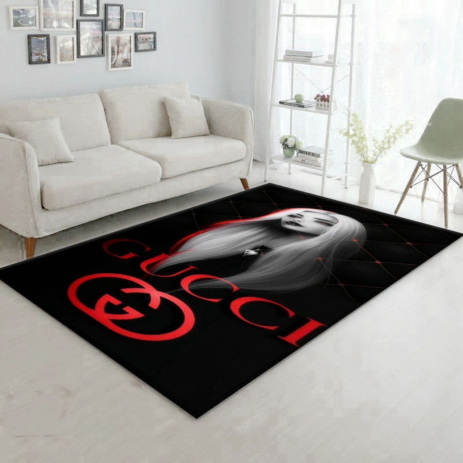 Gucci Fashion Brand Rug Bedroom Rug US Gift Decor - Indoor Outdoor Rugs