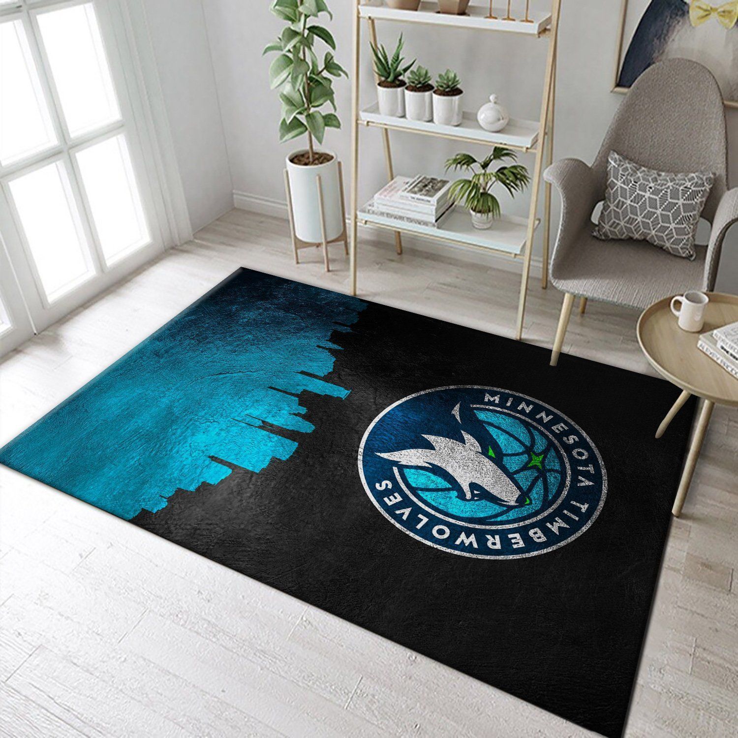 Minnesota Timberwolves NBA Team Area Rug, Living room and bedroom Rug, Family Gift US Decor - Indoor Outdoor Rugs