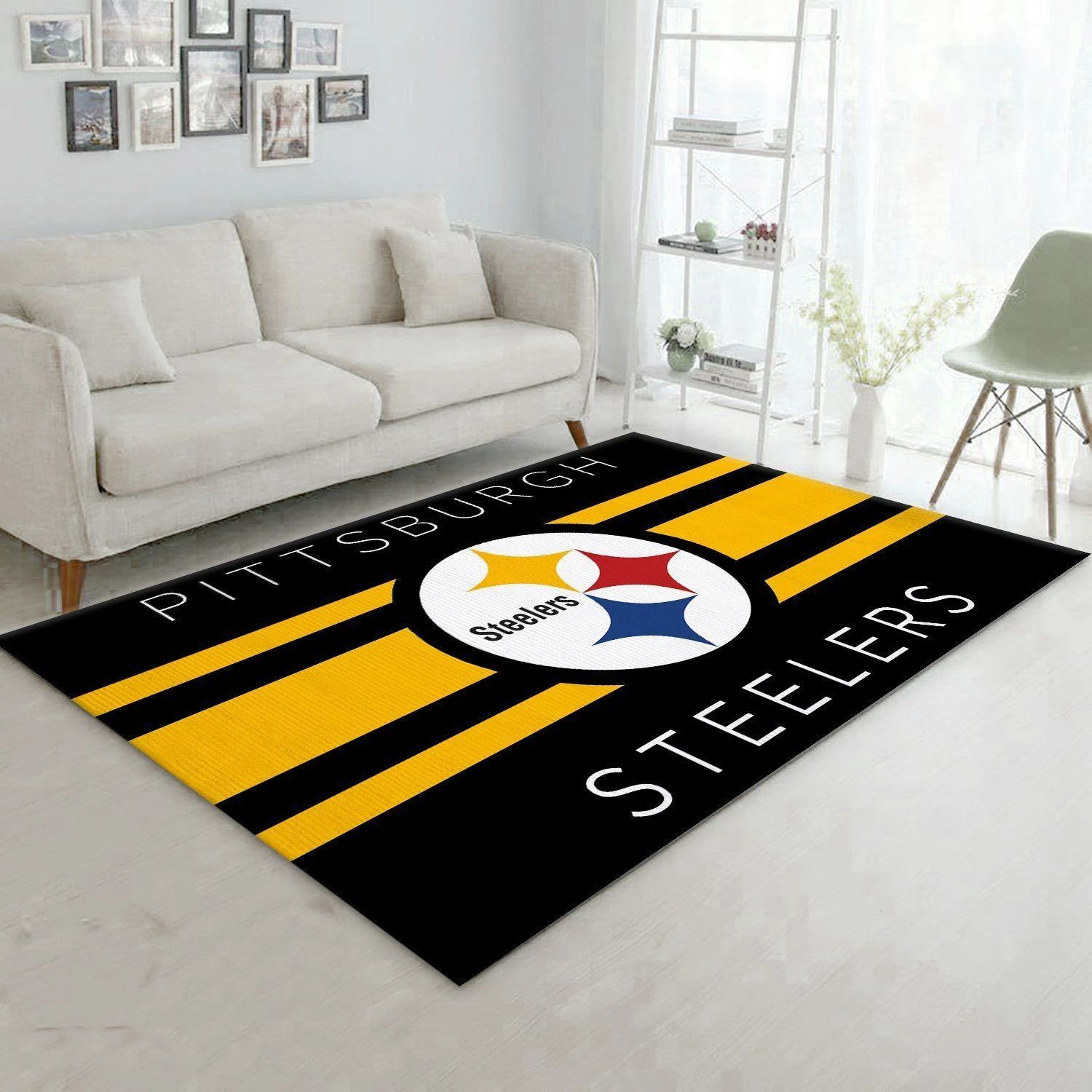 Pittsburgh Steelers 29726 Nfl Football Rug Room Carpet Sport Custom Area Floor Home Deco - Indoor Outdoor Rugs