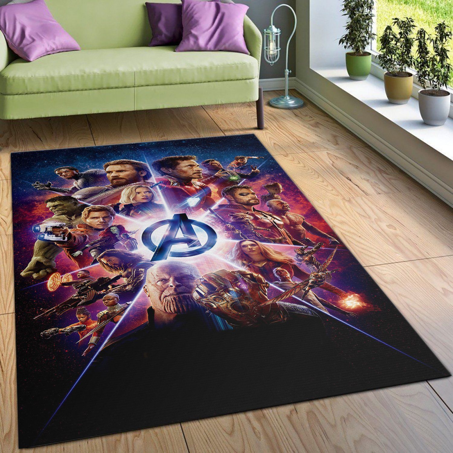 Avengers Area Rug 19091801 Marvel Superhero Floor Decor The US Decor - Indoor Outdoor Rugs