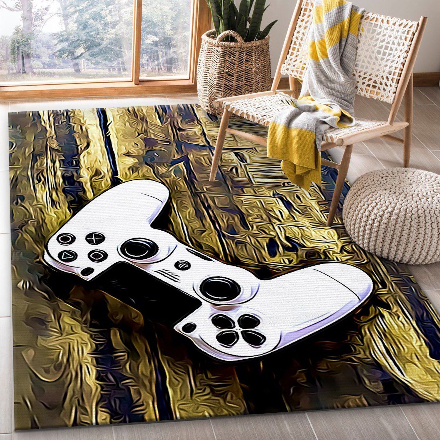 Technology Playstation Area Rug For Gift Living Room Rug Home US Decor - Indoor Outdoor Rugs