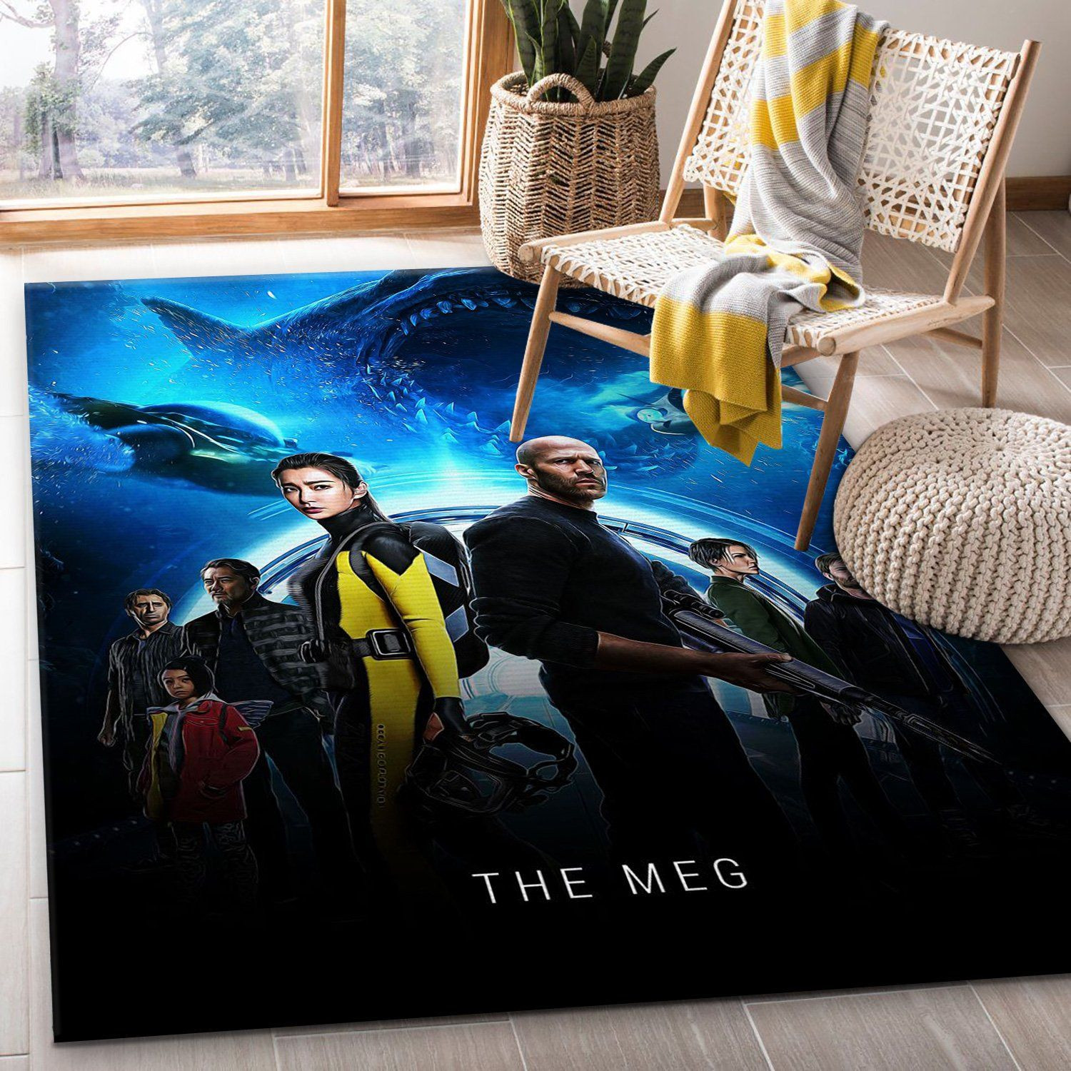 The Meg Rug Movie Rug US Gift Decor - Indoor Outdoor Rugs