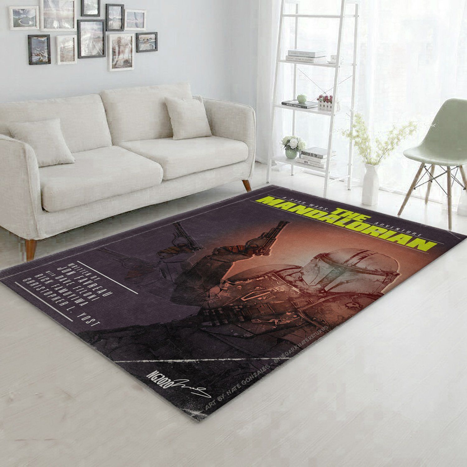 Mandalorian Baby Yoda Ver38 Area Rug Bedroom Rug Home Decor - Indoor Outdoor Rugs