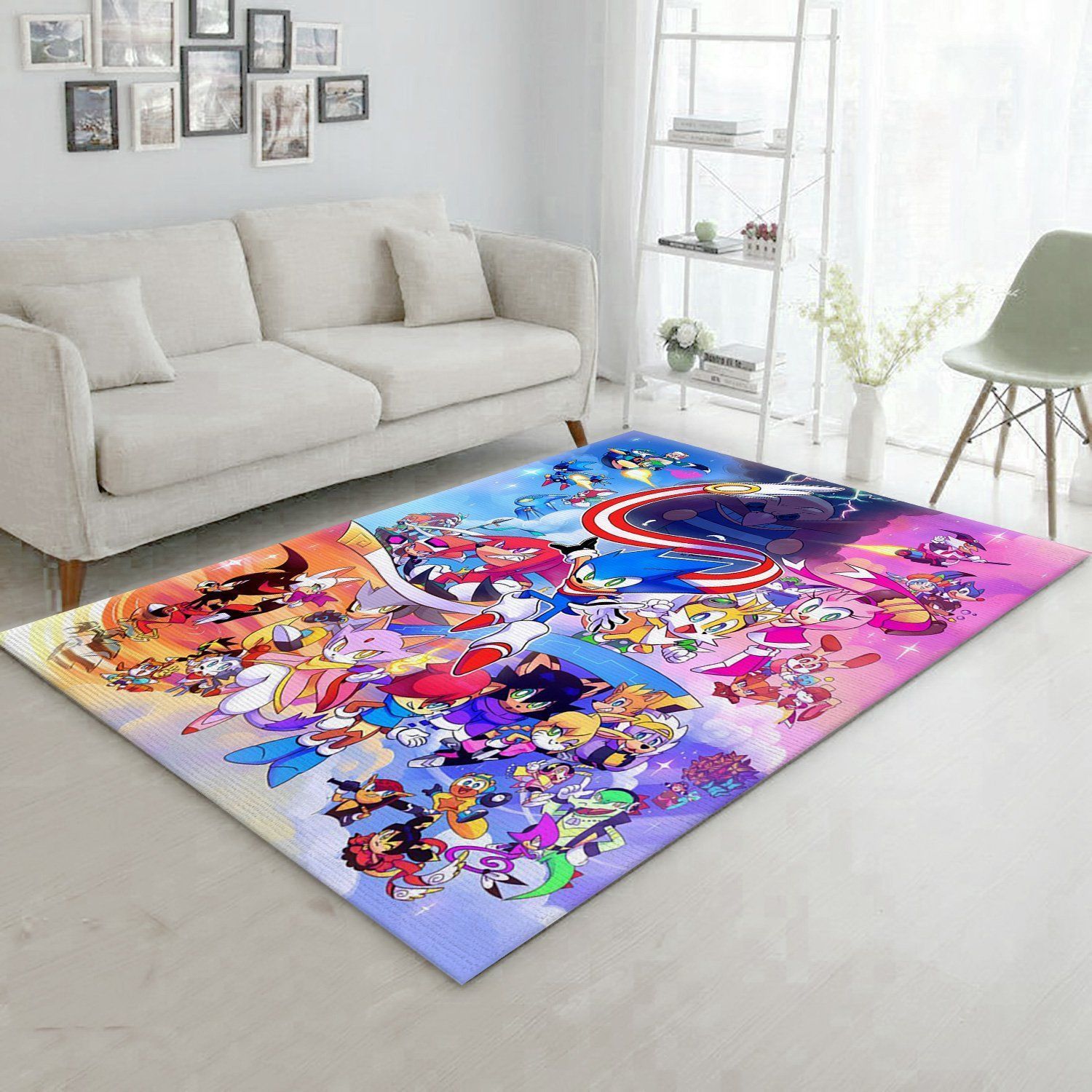 Sonic Skyline 3 Anniversary Area Rug, Kitchen Rug, Family Gift US Decor - Indoor Outdoor Rugs