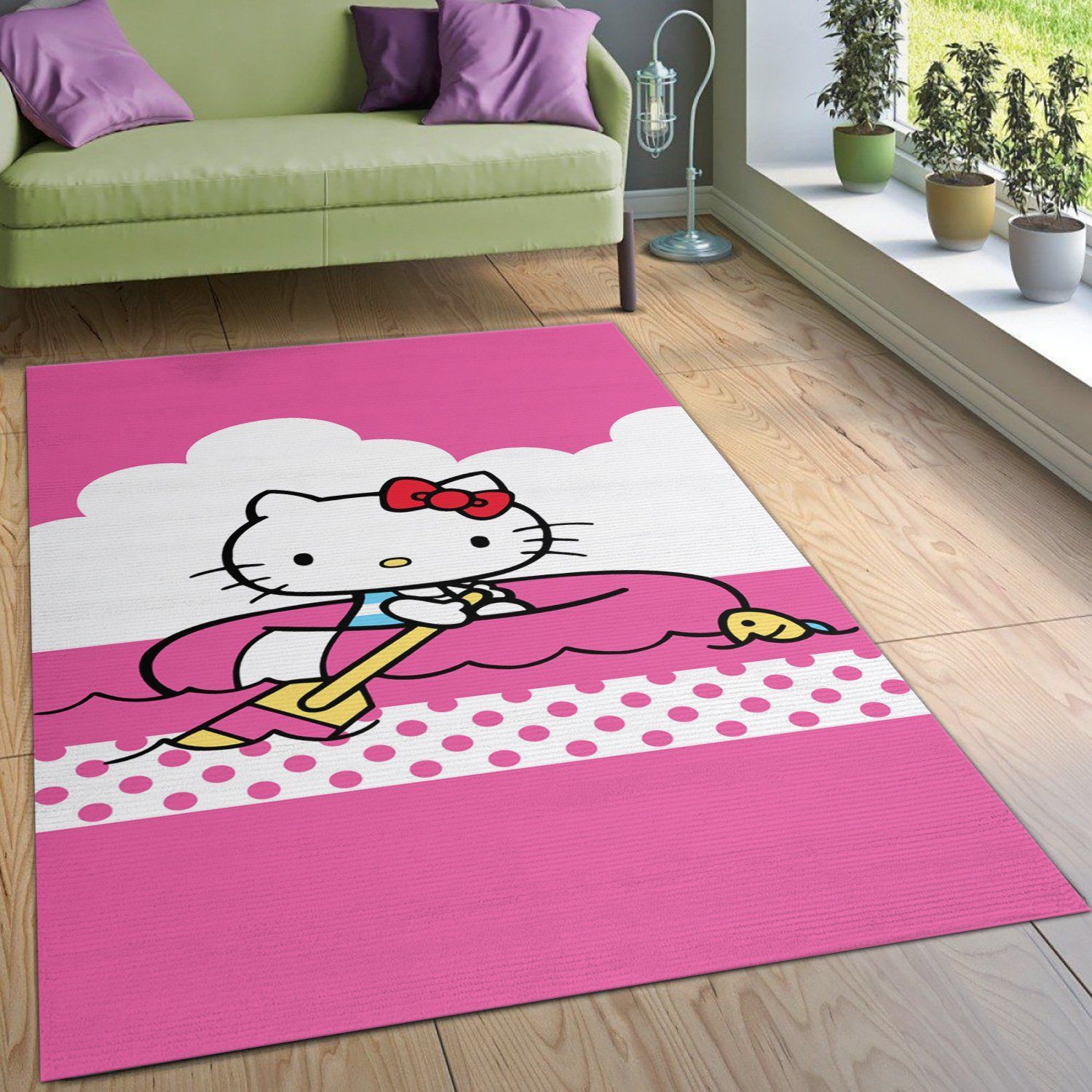 Hello Kitty 2 Rug Living Room Rug US Gift Decor - Indoor Outdoor Rugs