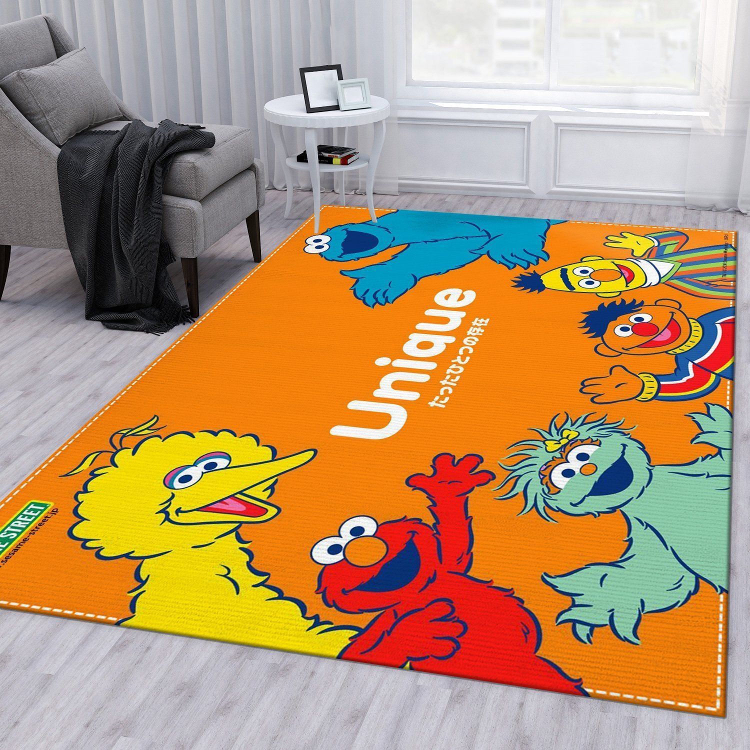 Sesame Street Birthday Invitations Rug Living Room Rug Christmas Gift US Decor - Indoor Outdoor Rugs