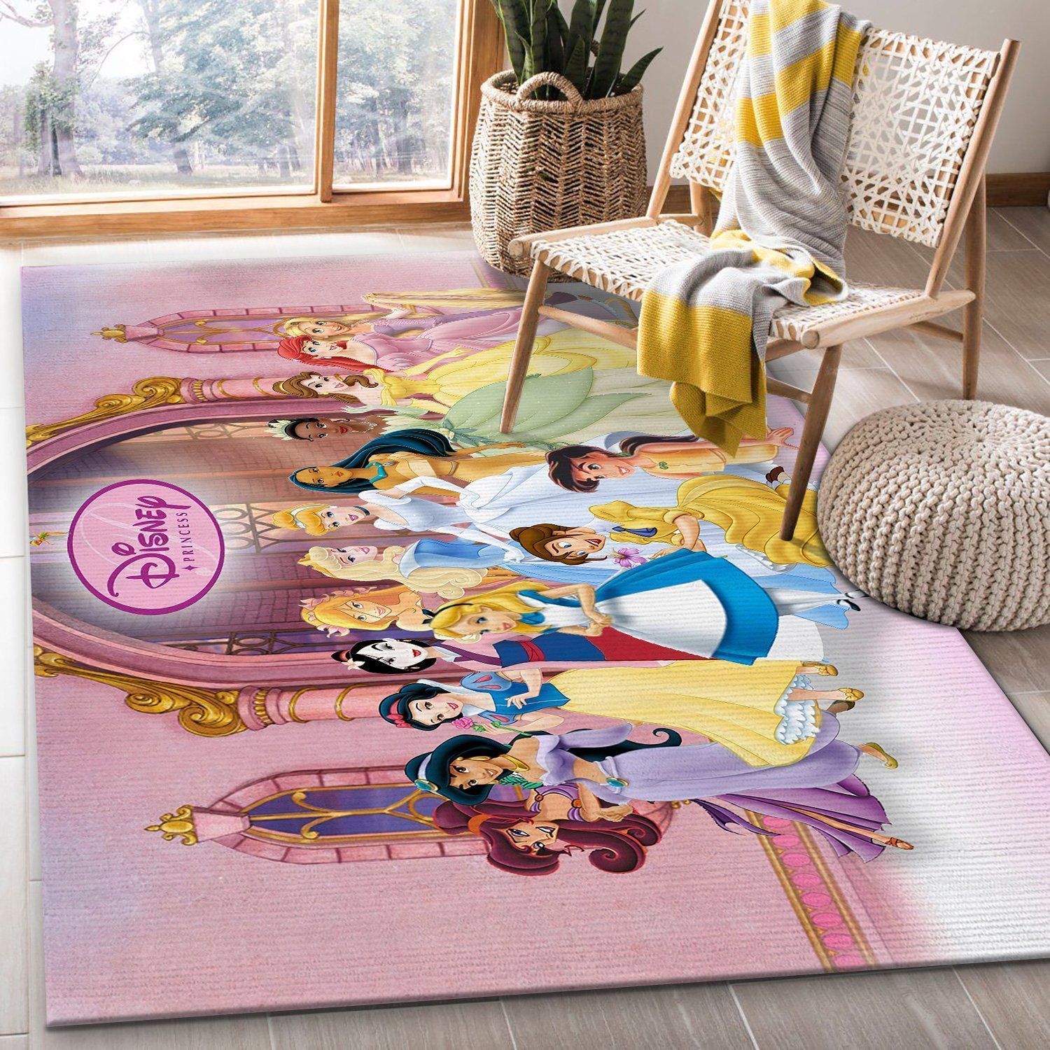 Disney Princess Family Area Rugs Living Room Carpet FN061133 Christmas Gift Floor Decor The US Decor - Indoor Outdoor Rugs