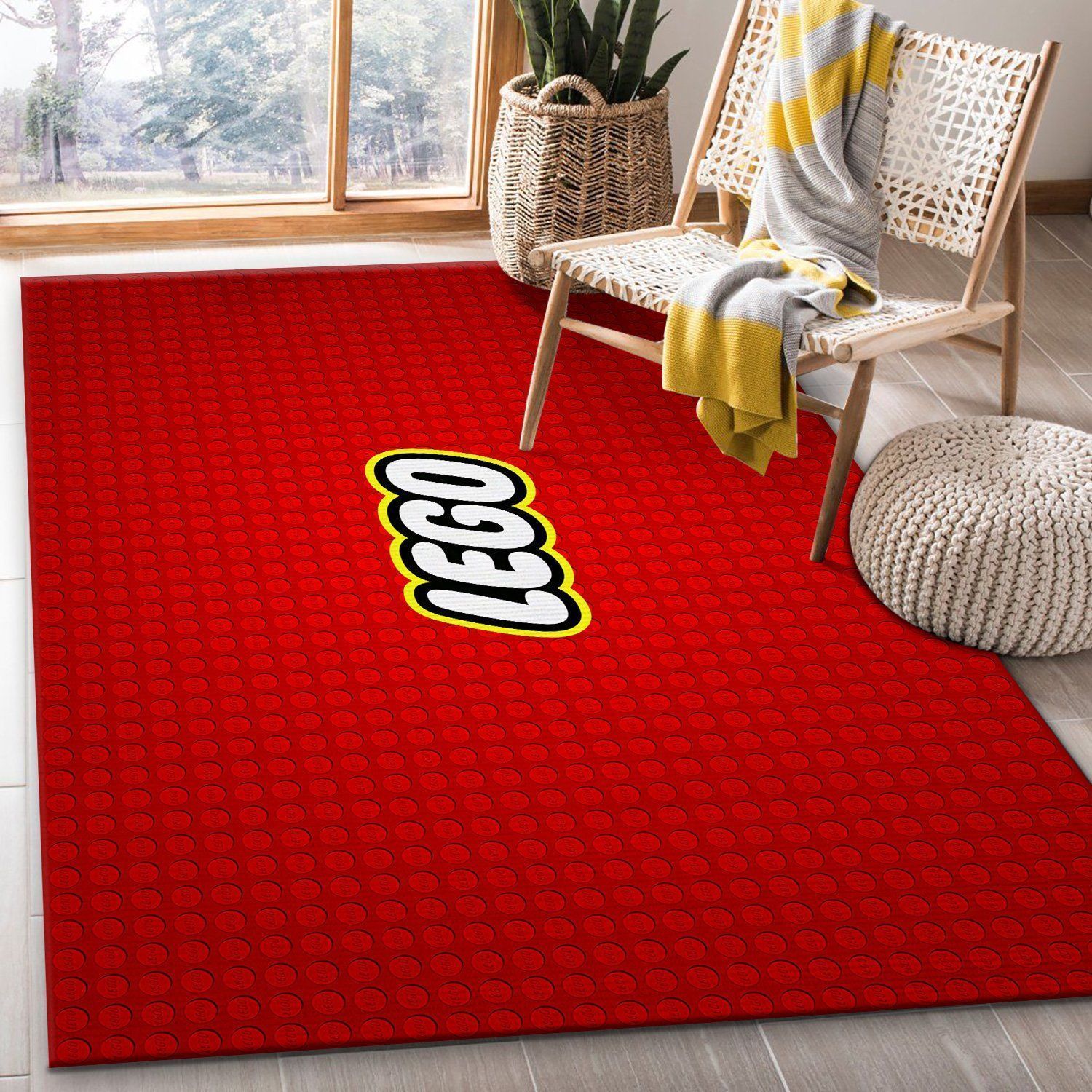 Lego Logo Movies Area Rugs Living Room Carpet FN251227 Local Brands Floor Decor The US Decor - Indoor Outdoor Rugs