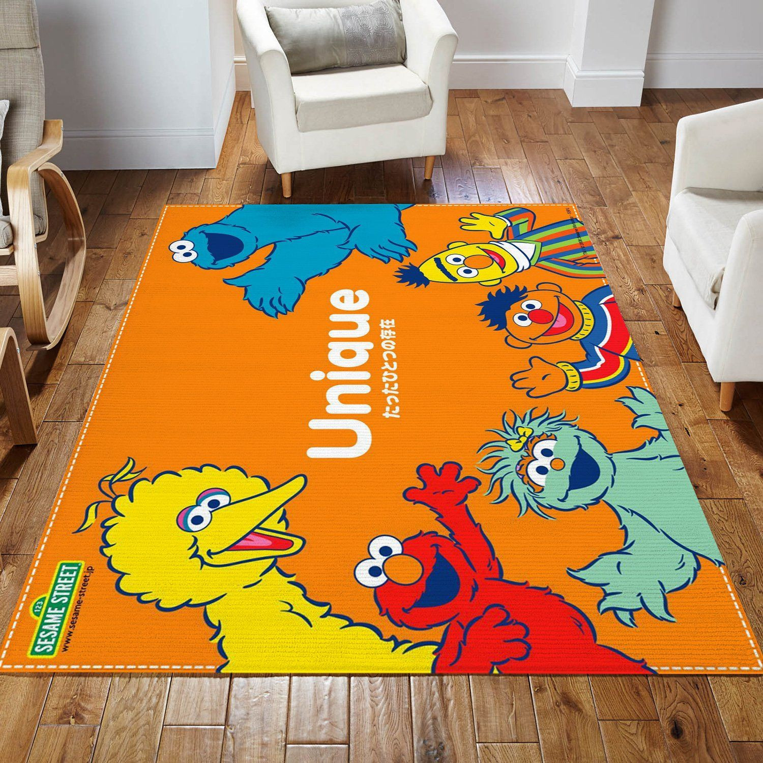 Sesame Street Birthday Invitations Rug Living Room Rug Christmas Gift US Decor - Indoor Outdoor Rugs