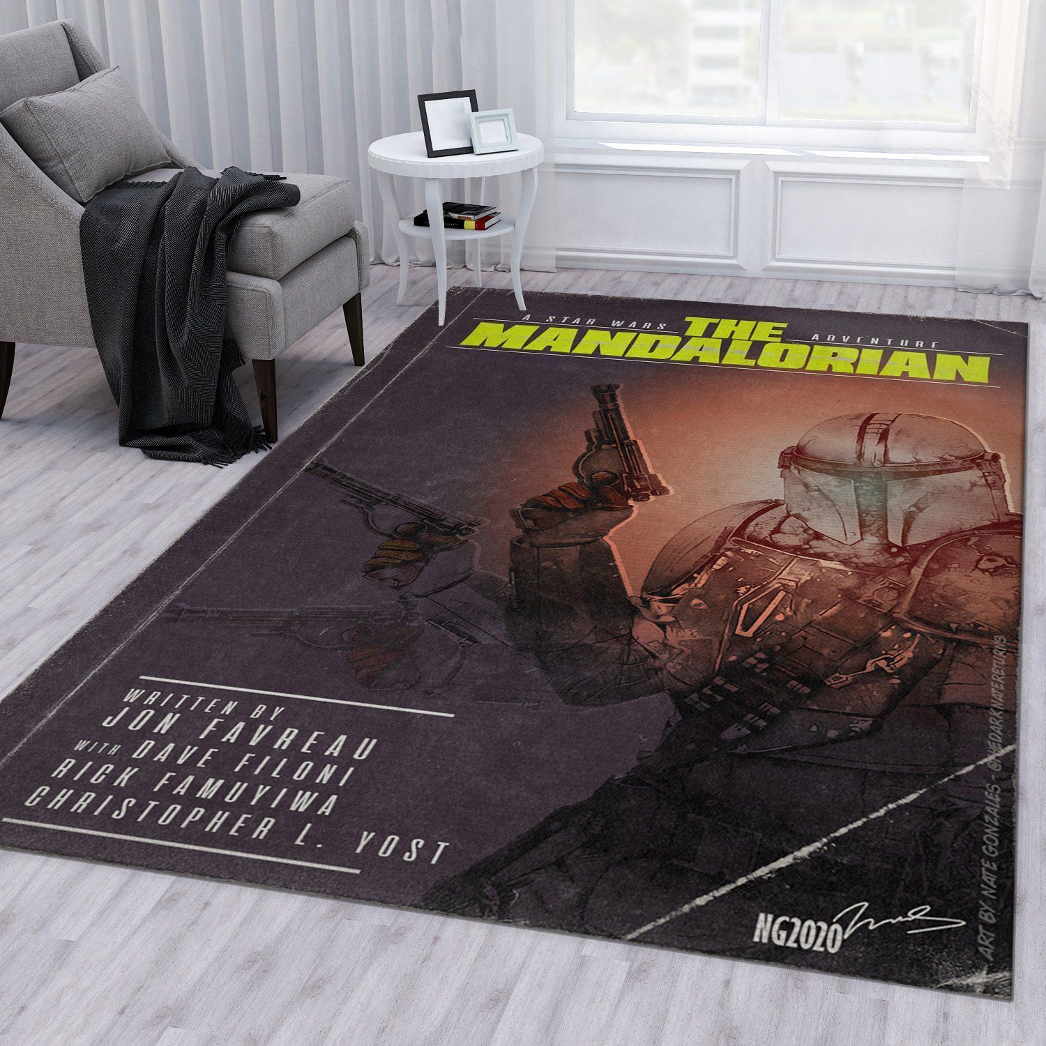 Mandalorian Baby Yoda Ver38 Area Rug Bedroom Rug Home Decor - Indoor Outdoor Rugs