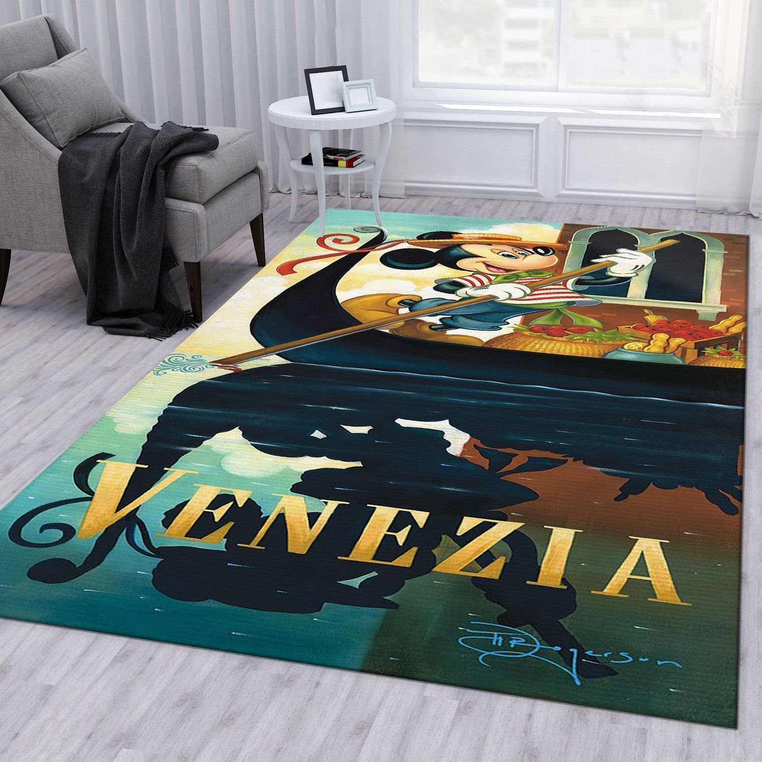 Mickey Rug Bedroom Rug US Gift Decor - Indoor Outdoor Rugs