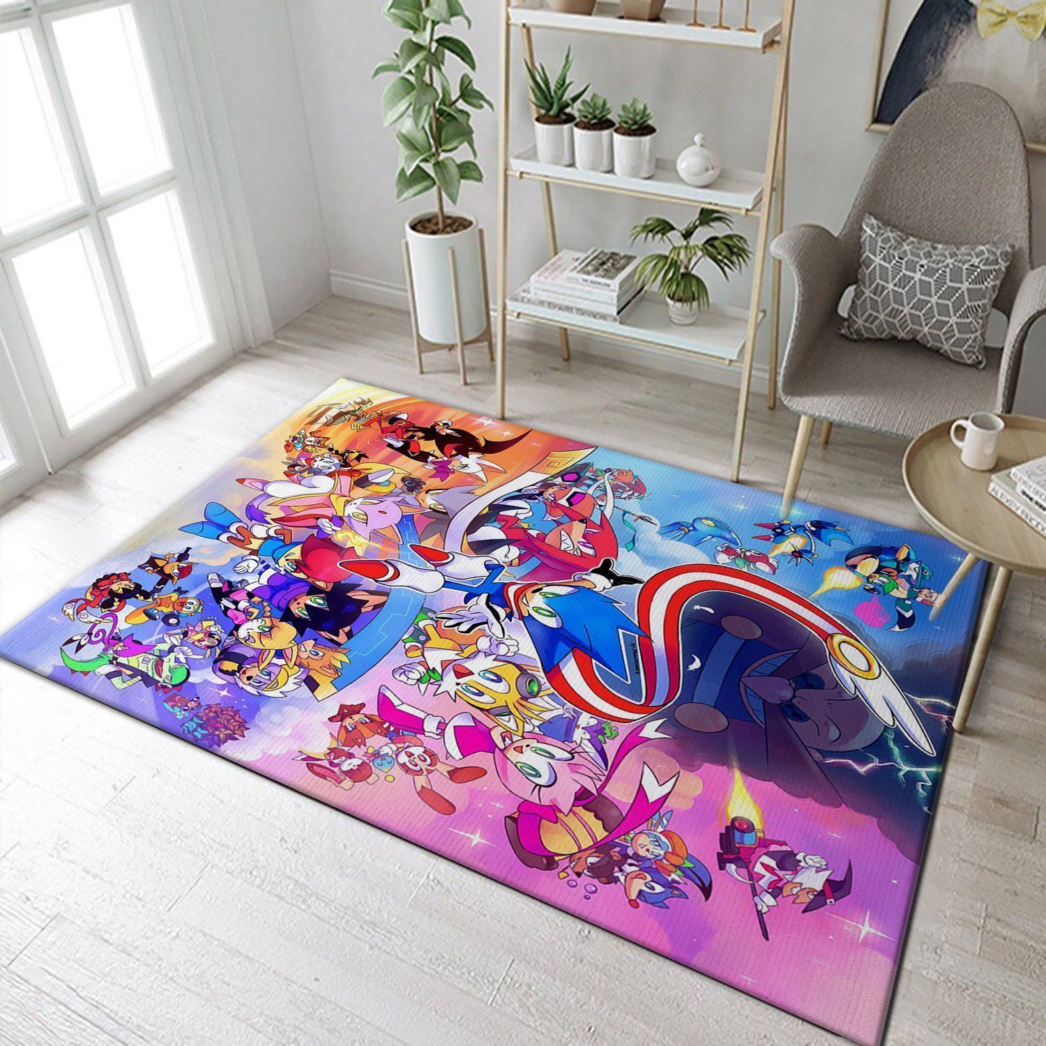 Sonic Skyline 3 Anniversary Area Rug, Kitchen Rug, Family Gift US Decor - Indoor Outdoor Rugs