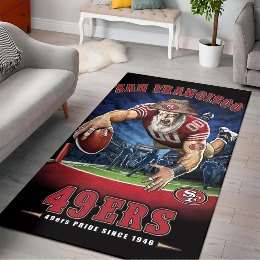 San Francisco 49ers 49ers Pride Since 1946 Nfl Area Rug Rugs For Living Room Rug Home Decor - Indoor Outdoor Rugs