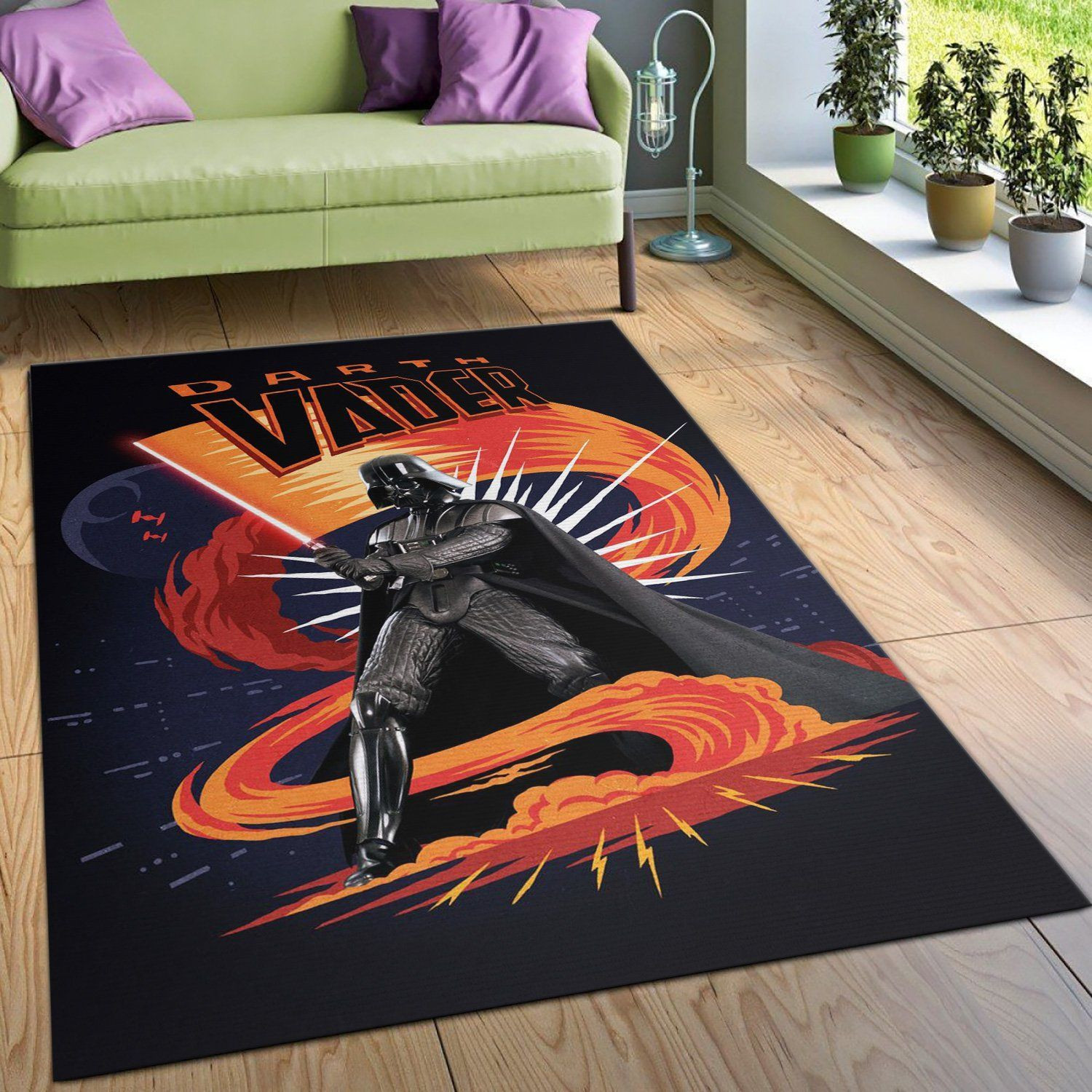 Vader Area Rug Star Wars Funky Explosions Family Gift US Decor - Indoor Outdoor Rugs