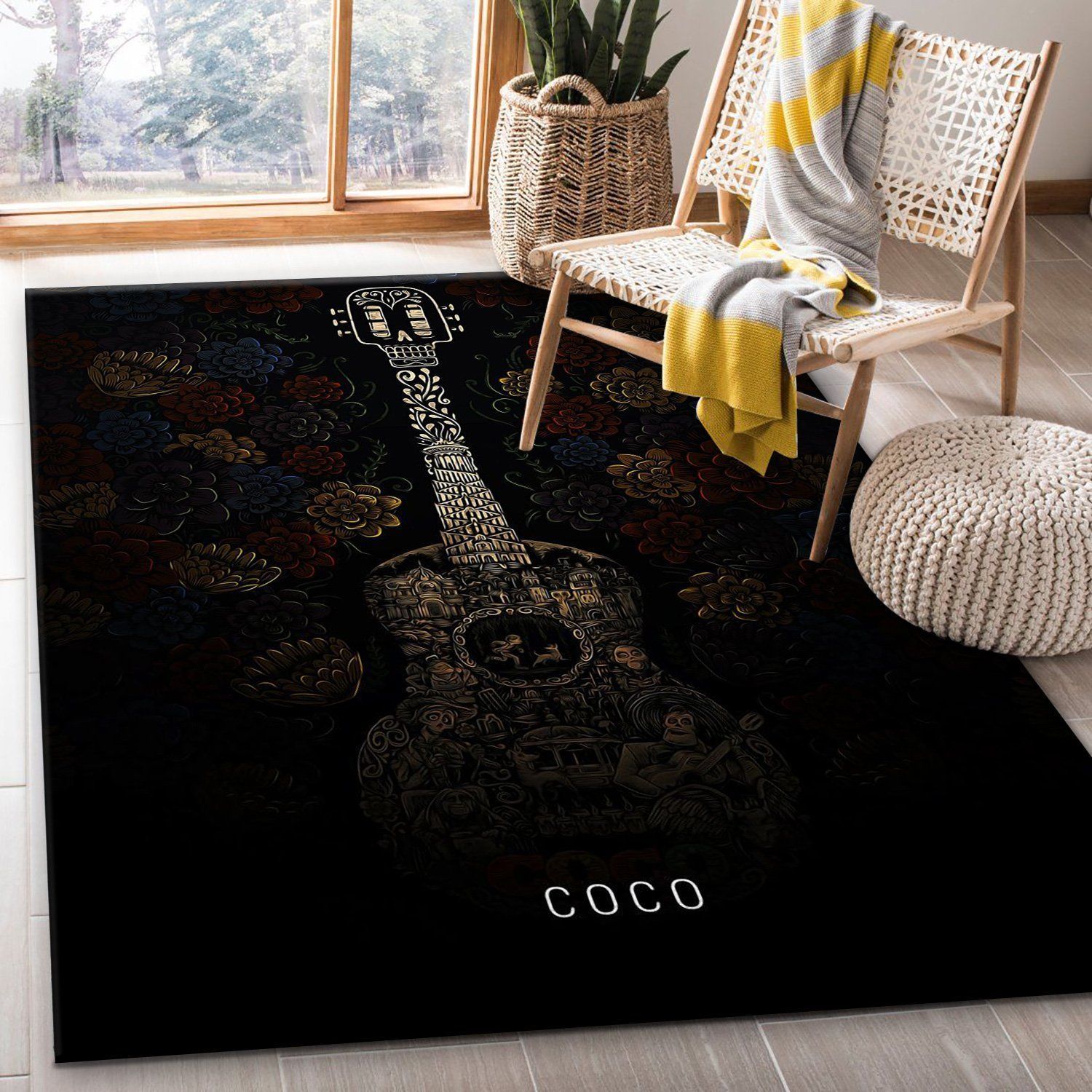 Coco Area Rug Art Painting Movie Rugs Home US Decor - Indoor Outdoor Rugs