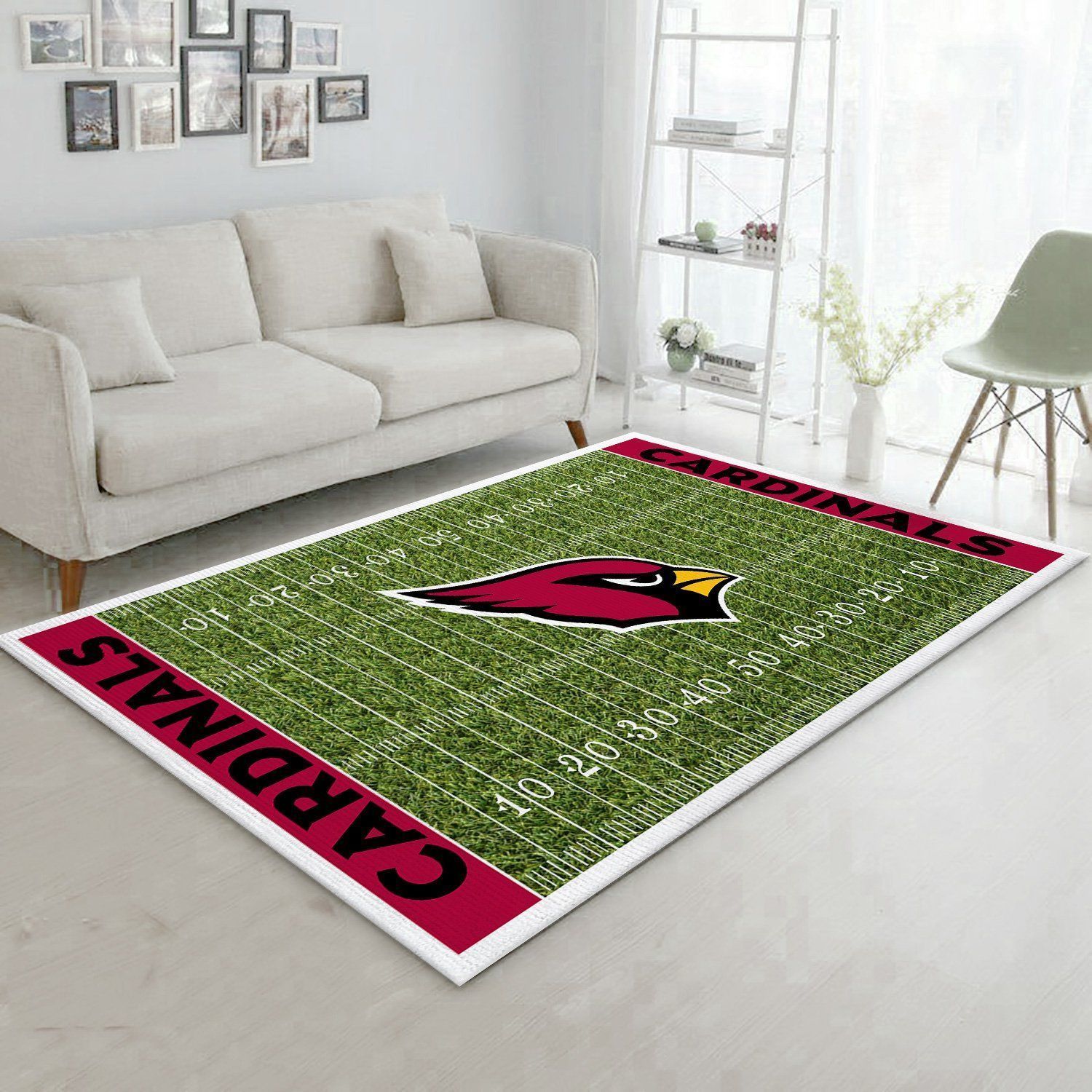 Arizona Cardinals Nfl Rug Room Carpet Sport Custom Area Floor Home Decor V6 - Indoor Outdoor Rugs