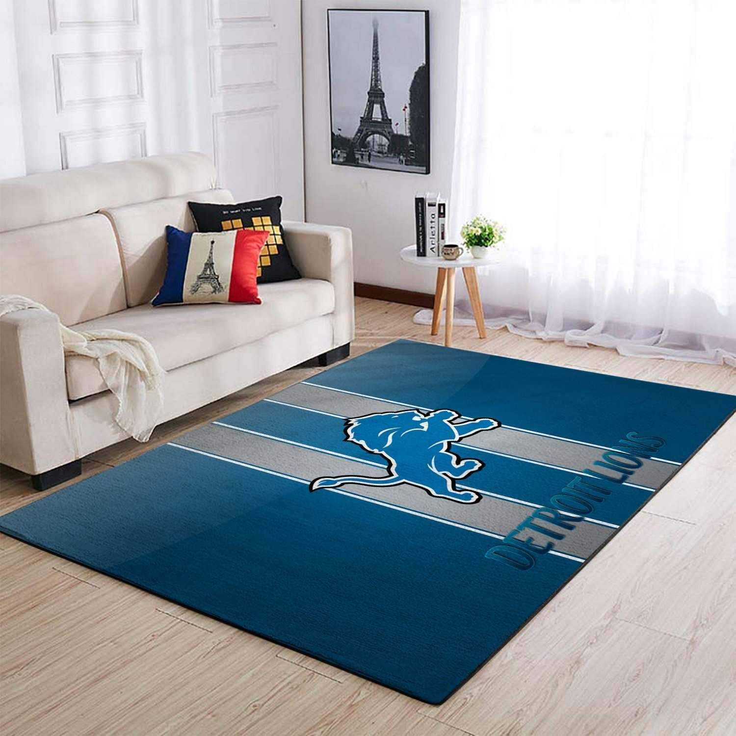 Nfl Football Detroit Lions Rug Area Rug Home Decor - Indoor Outdoor Rugs