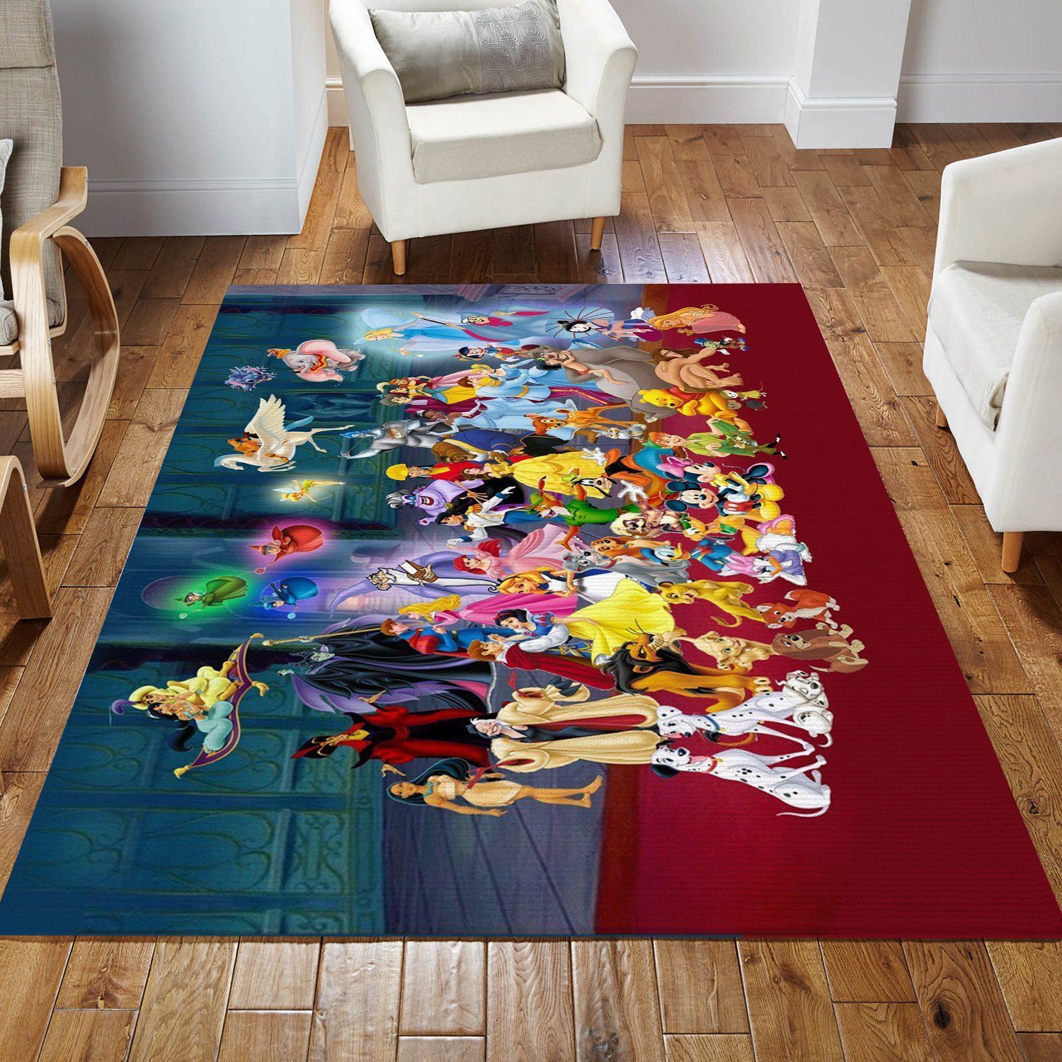 Disney Area Rug For Christmas Bedroom Rug Home Decor Floor Decor - Indoor Outdoor Rugs