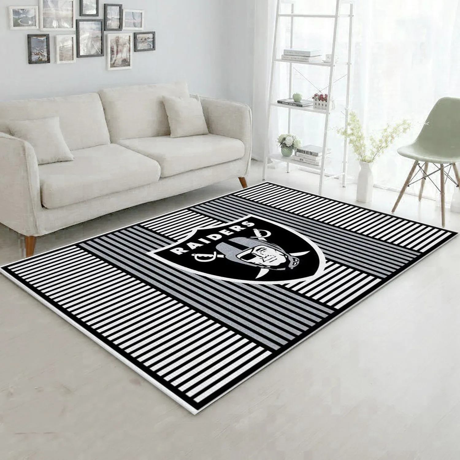 Las Vegas Raiders Imperial Champion Rug NFL Area Rug Carpet, Living Room Rug, Home US Decor - Indoor Outdoor Rugs