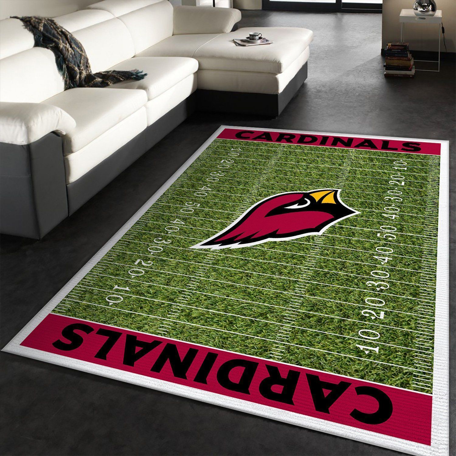 Arizona Cardinals Nfl Rug Room Carpet Sport Custom Area Floor Home Decor V6 - Indoor Outdoor Rugs