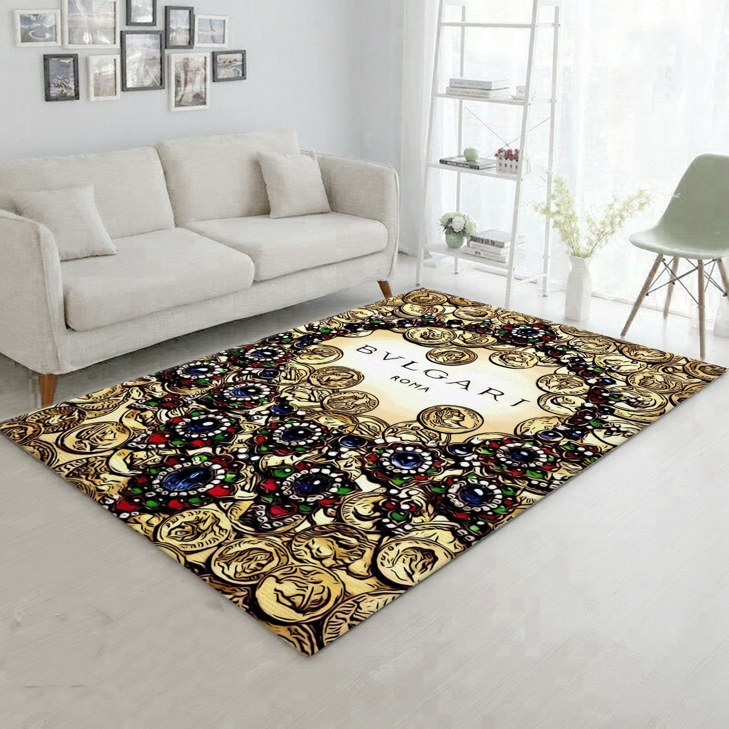 Bvlgari Rug Fashion Brand Rug Christmas Gift US Decor - Indoor Outdoor Rugs