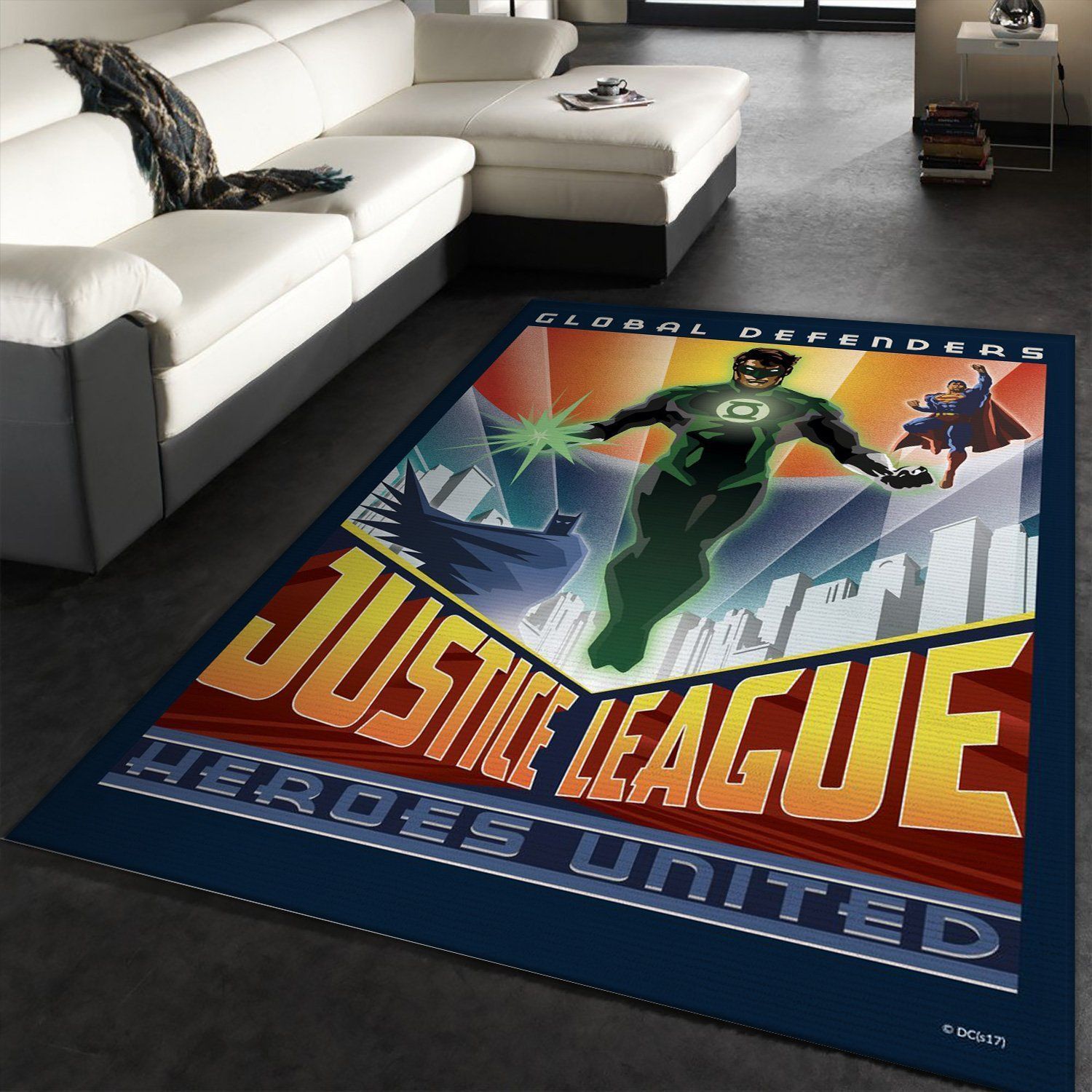 Global Defenders Area Rug Carpet, Living room and bedroom Rug, Home Decor Floor Decor - Indoor Outdoor Rugs