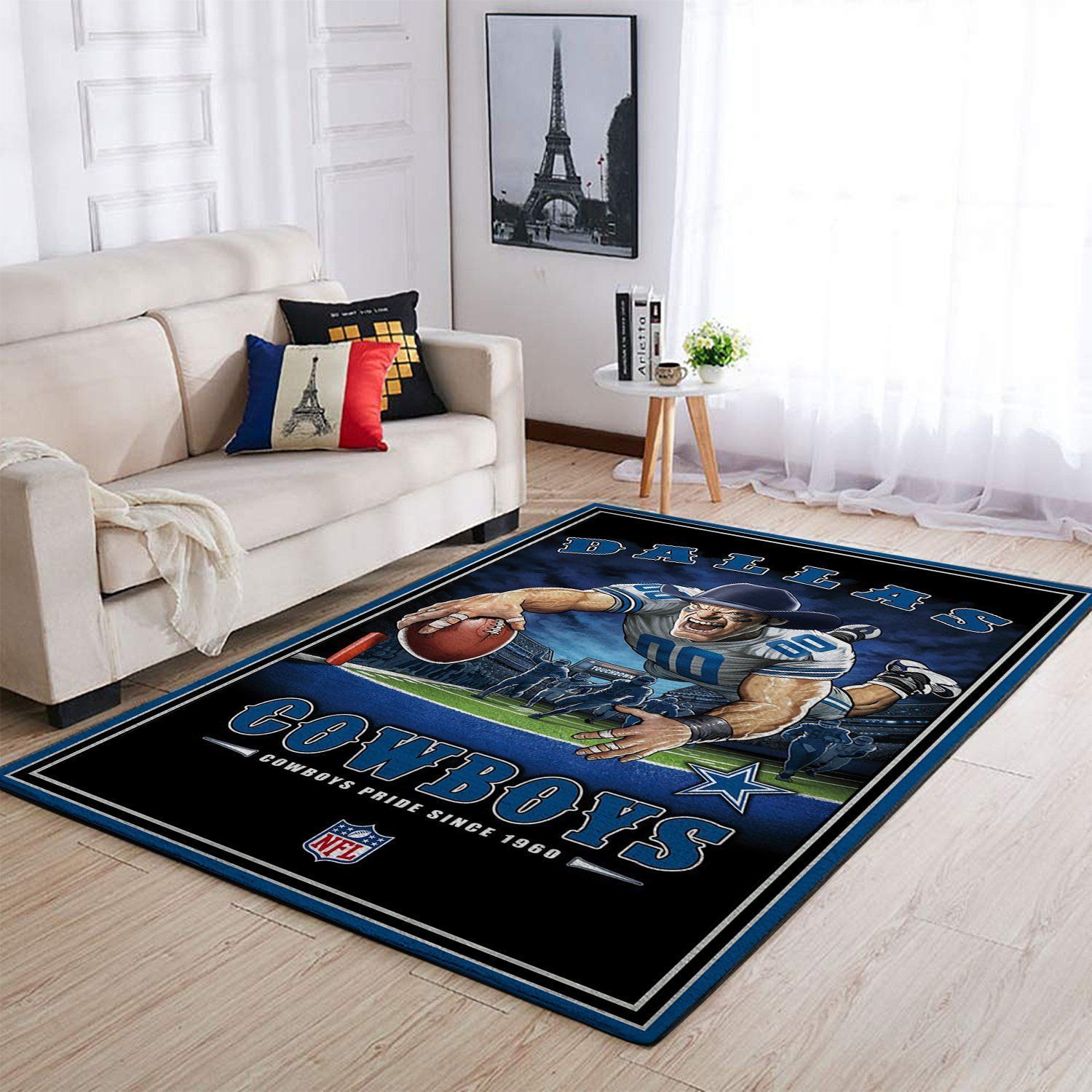 Dallas Cowboys Nfl Team Pride Nice Gift Home Decor Rectangle Area Rug - Indoor Outdoor Rugs