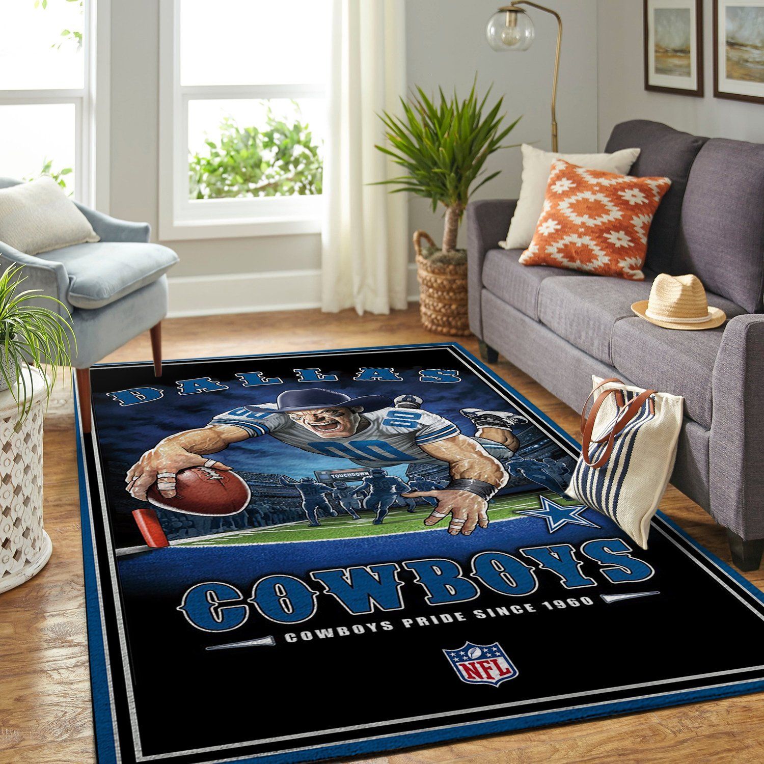 Dallas Cowboys Nfl Team Pride Nice Gift Home Decor Rectangle Area Rug - Indoor Outdoor Rugs