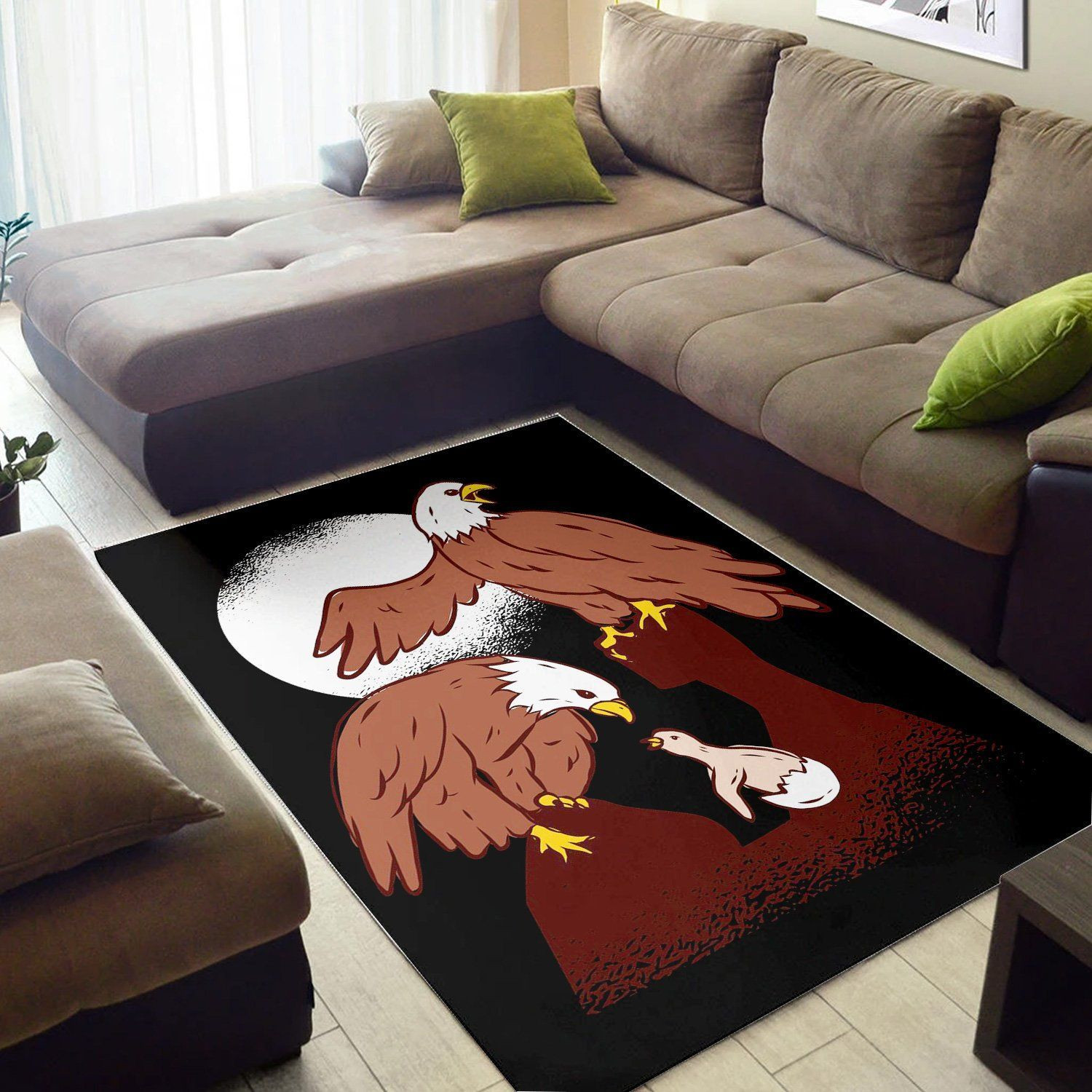 Birds With Baby  Carpet Living Room,  Christmas Gift, Floor Decor Home Decor - Indoor Outdoor Rugs