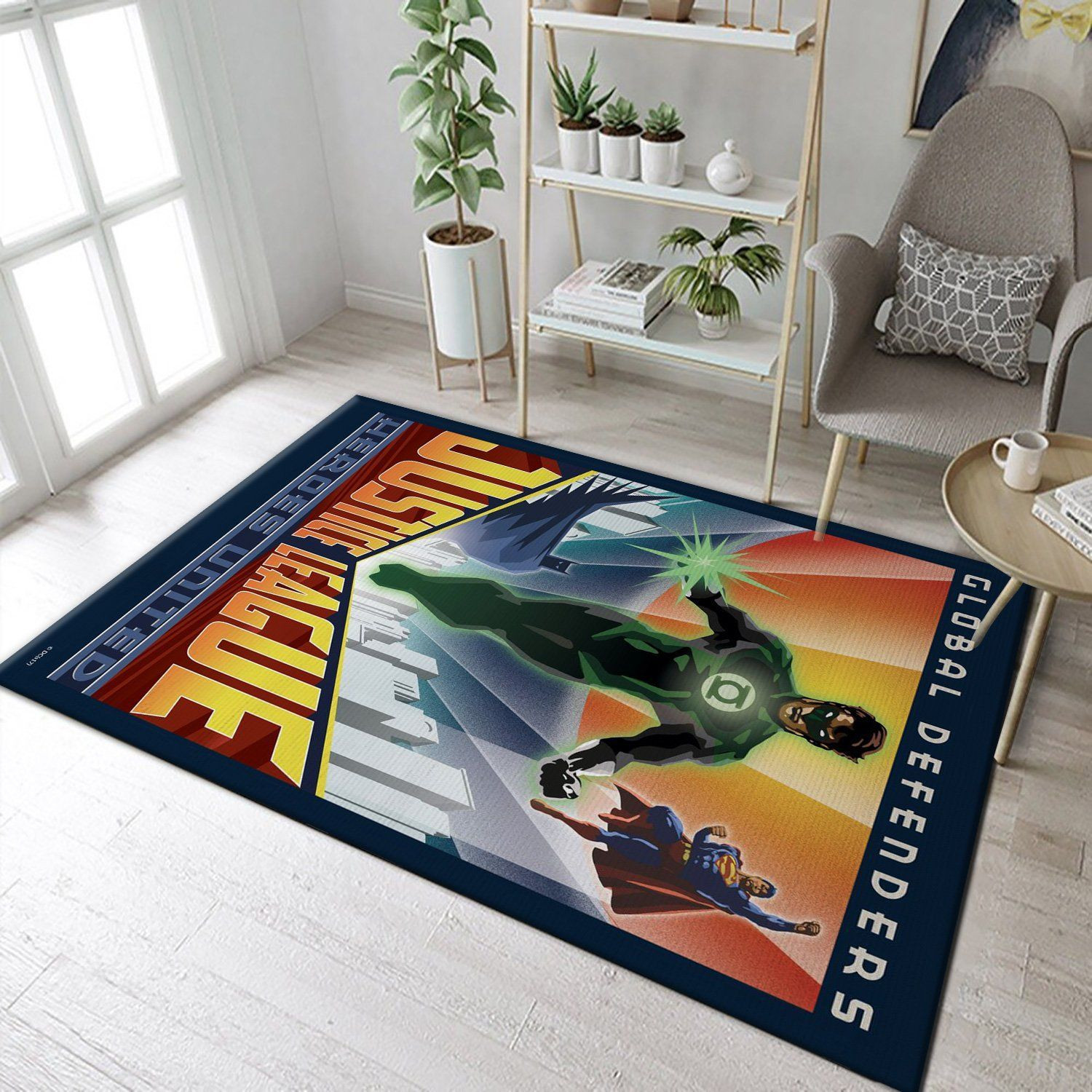 Global Defenders Area Rug Carpet, Living room and bedroom Rug, Home Decor Floor Decor - Indoor Outdoor Rugs