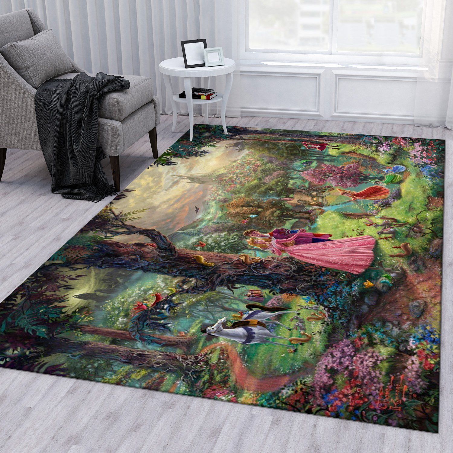 Sleeping Beauty Christmas Gift Rug Living Room Rug Home Decor Floor Decor - Indoor Outdoor Rugs