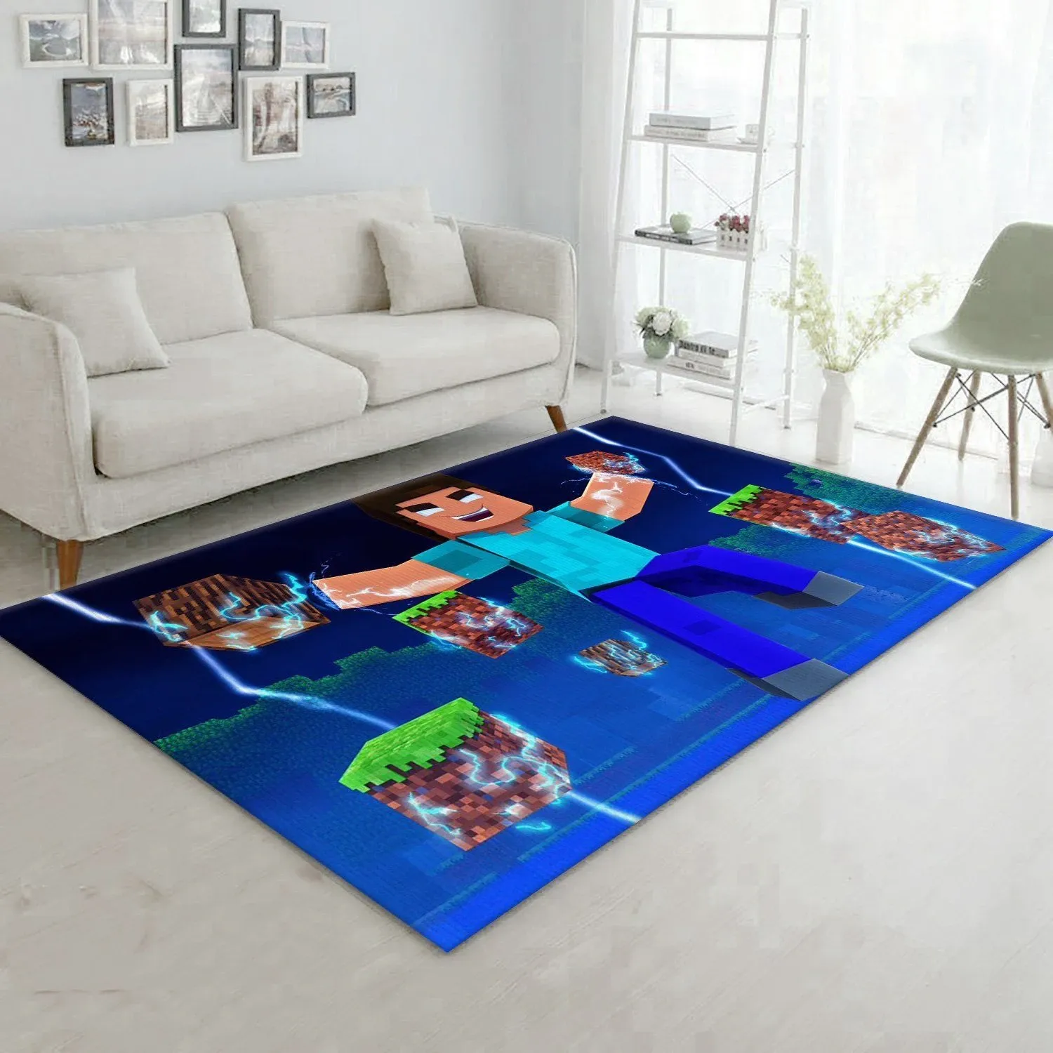 Minecraft Area Rug For Christmas Bedroom Rug Home Decor Floor Decor - Indoor Outdoor Rugs