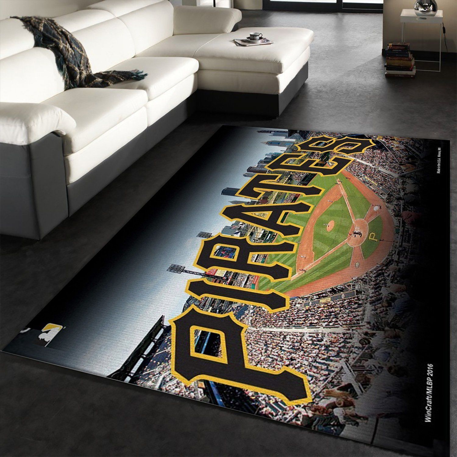 Pittsburgh Pirates Wincraft MLB Area Rug, Kitchen Rug, Home Decor Floor Decor - Indoor Outdoor Rugs