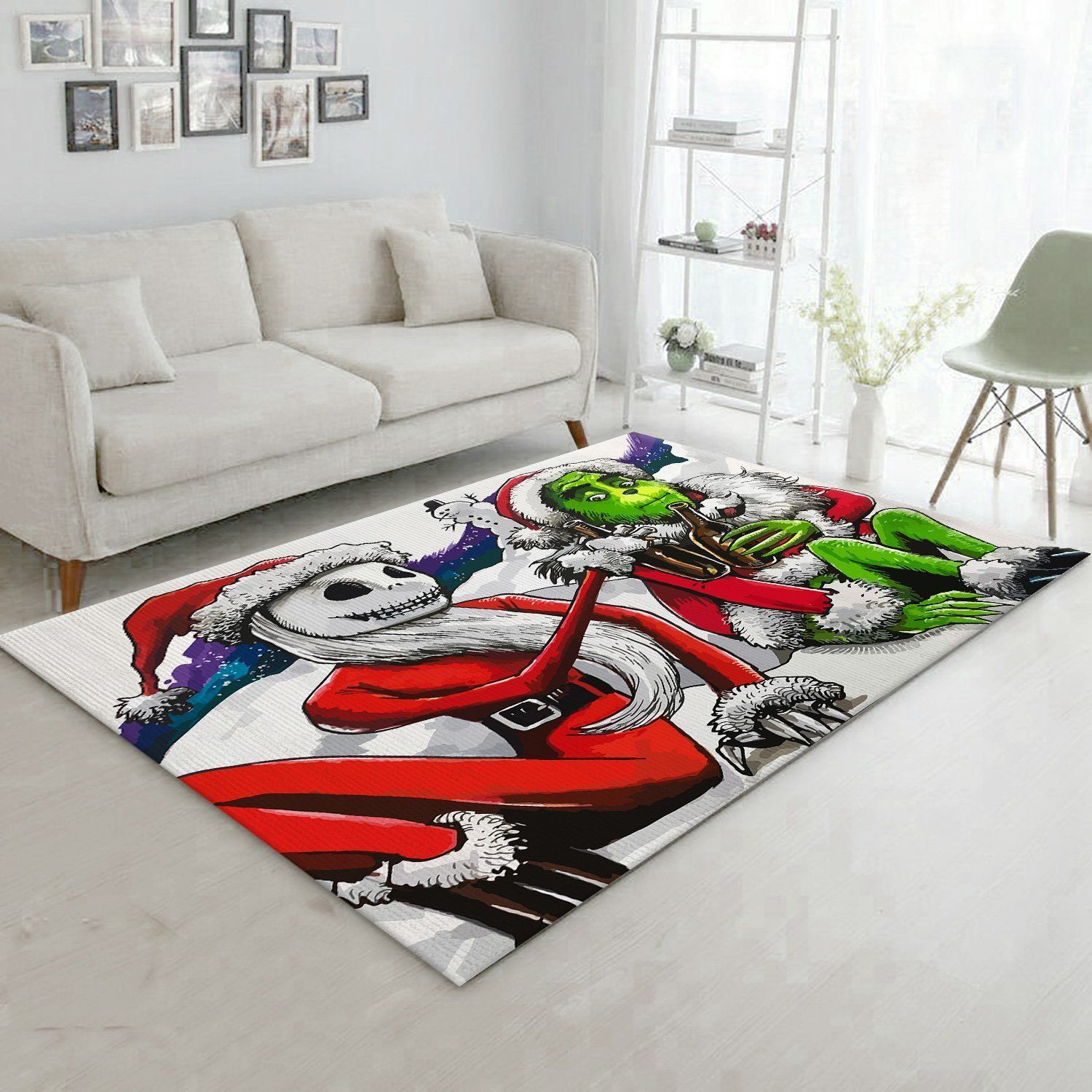 The Grinch Area Rugs Living Room Carpet Christmas Gift Floor Decor The US Decor - Indoor Outdoor Rugs