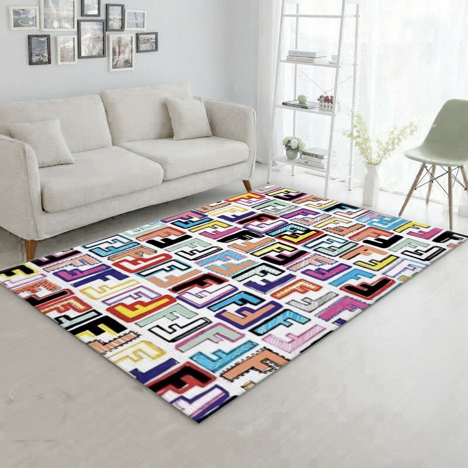 Fendi Area Rug For Christmas Living Room Rug Christmas Gift US Decor - Indoor Outdoor Rugs