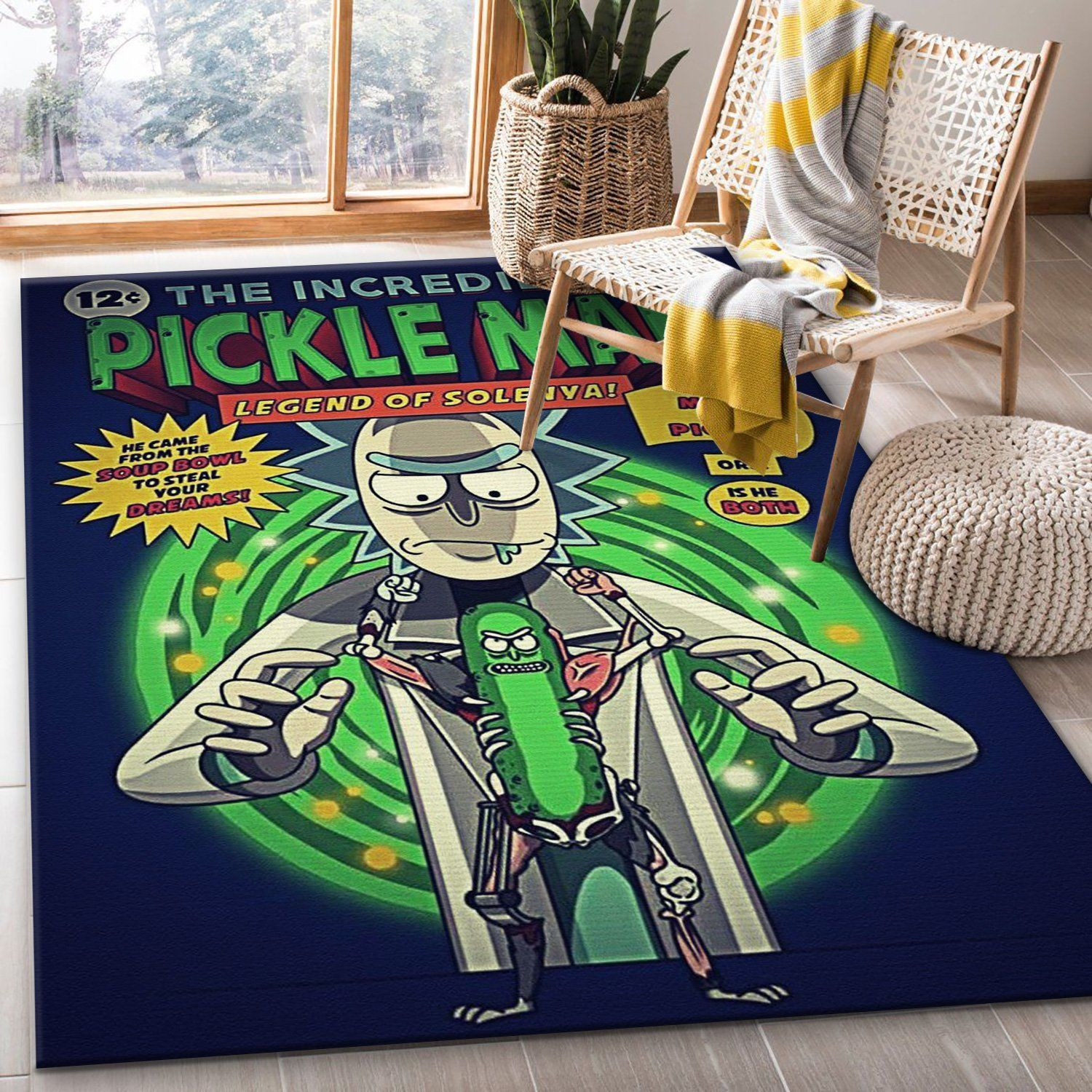 Rick And Morty Noel Gift Rug Bedroom Rug Home Decor Floor Decor - Indoor Outdoor Rugs