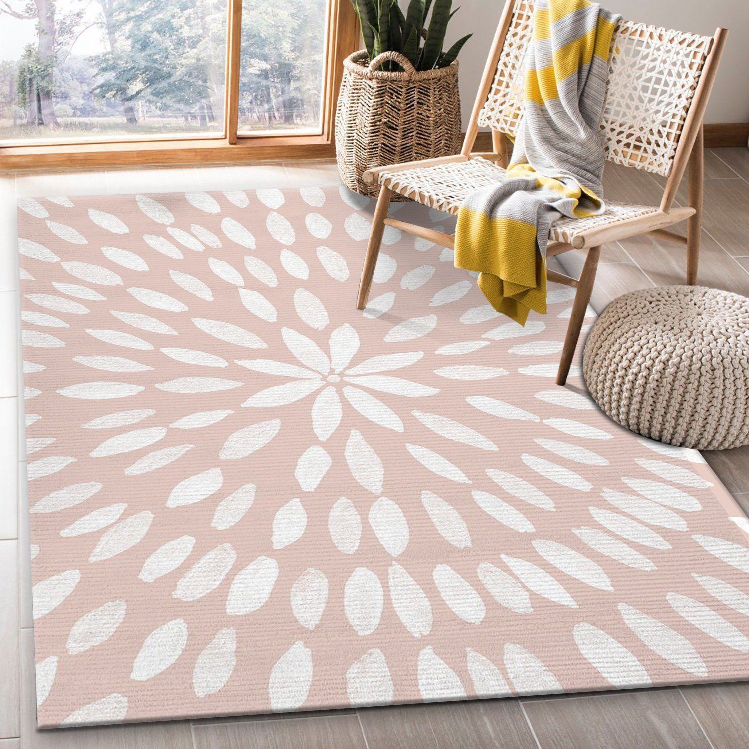 Mandala Flower 7 Area Rug, Living Room Rug, Christmas Gift US Decor - Indoor Outdoor Rugs