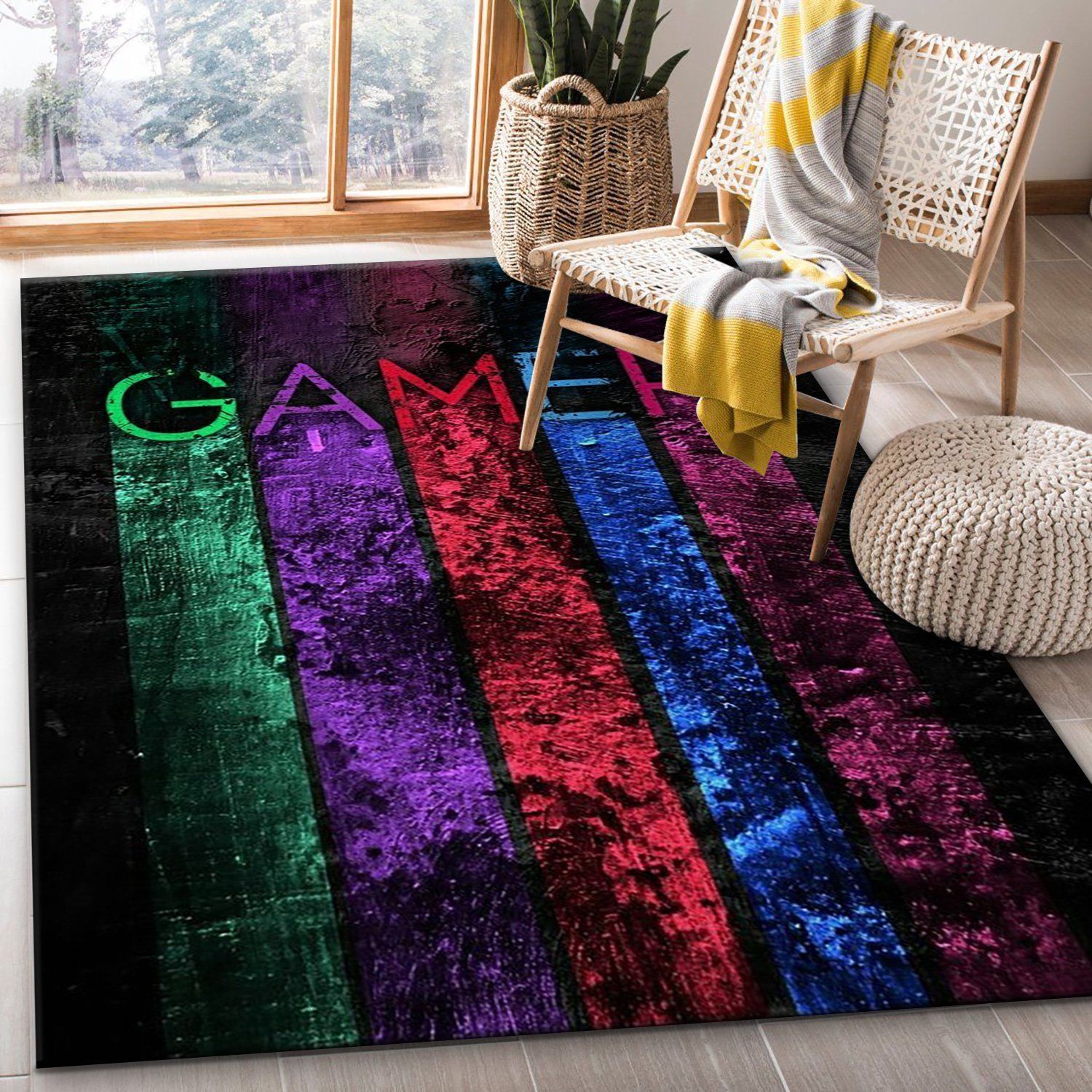 Playstation V11 Area Rug Bedroom Rug Home US Decor - Indoor Outdoor Rugs