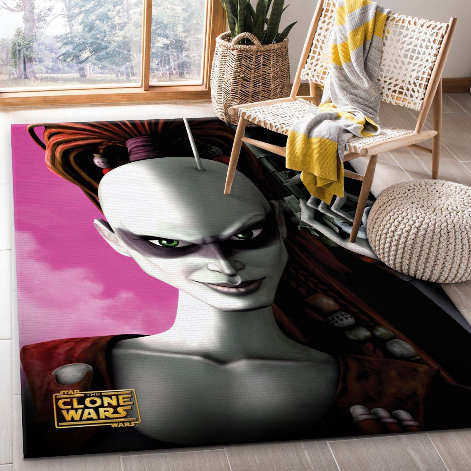 Aurra Sing Star War Character Rug, Living Room Rug, US Gift Decor - Indoor Outdoor Rugs