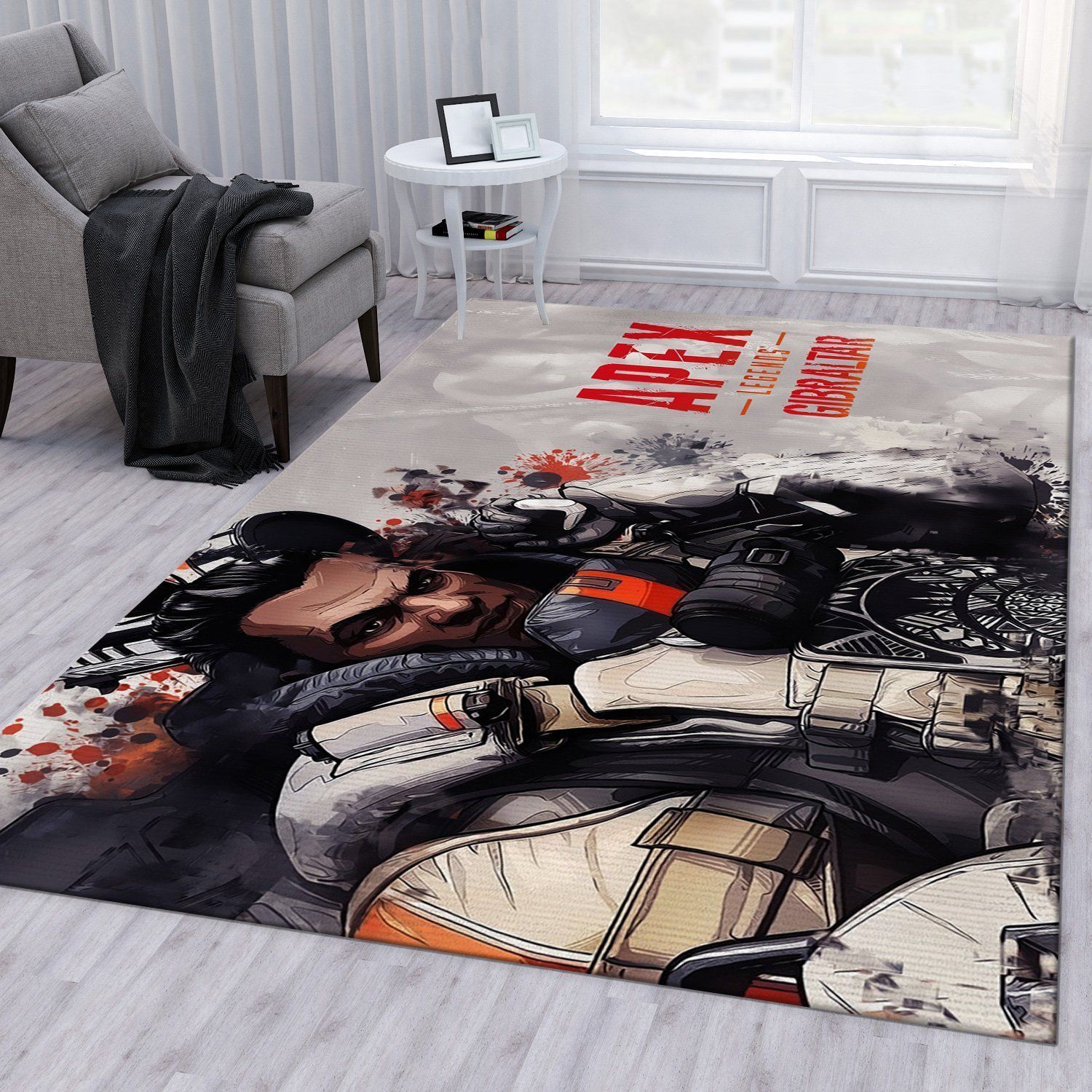 Apex Legends Gibraltar Rug Living Room Rug Home Decor Floor Decor - Indoor Outdoor Rugs