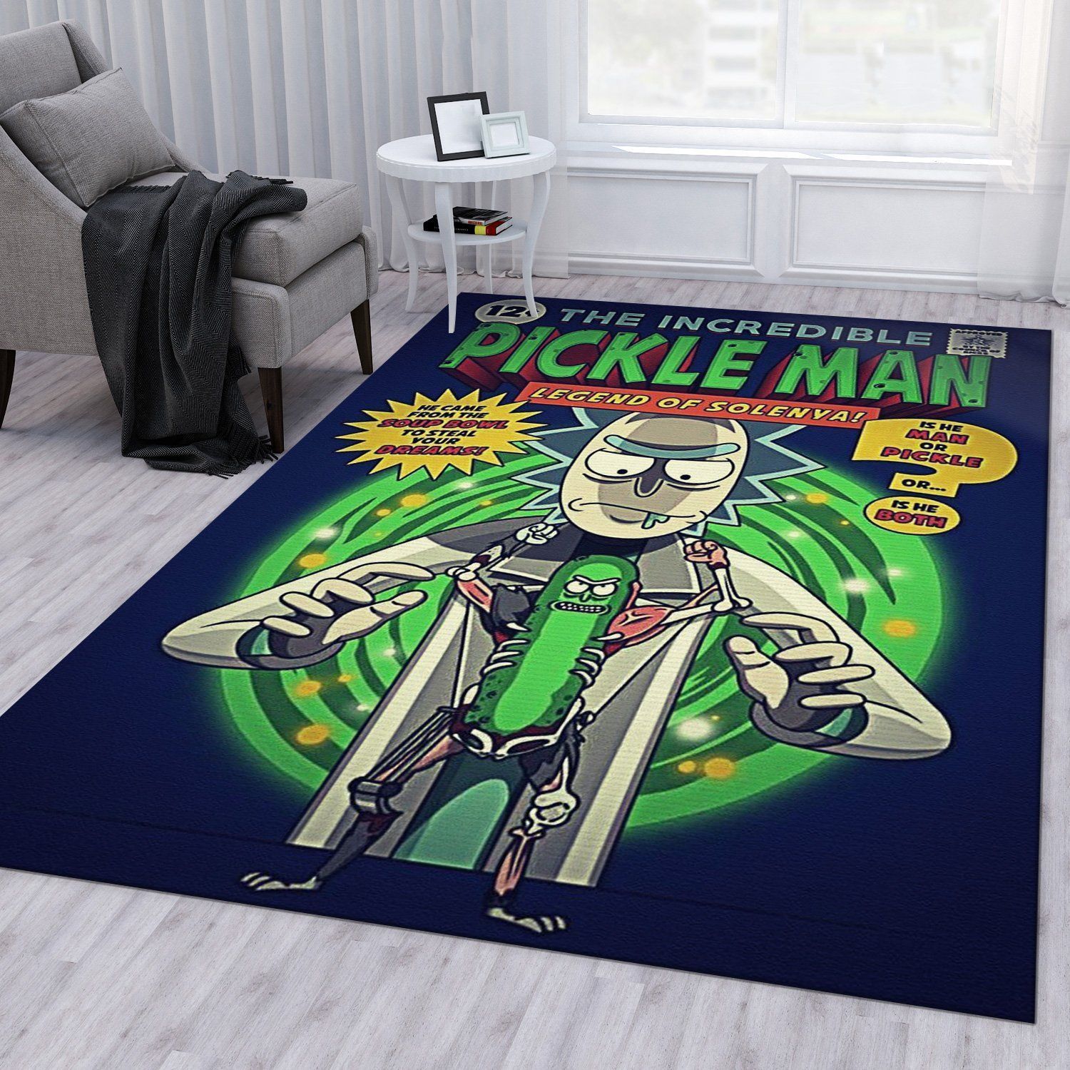 Rick And Morty Noel Gift Rug Bedroom Rug Home Decor Floor Decor - Indoor Outdoor Rugs