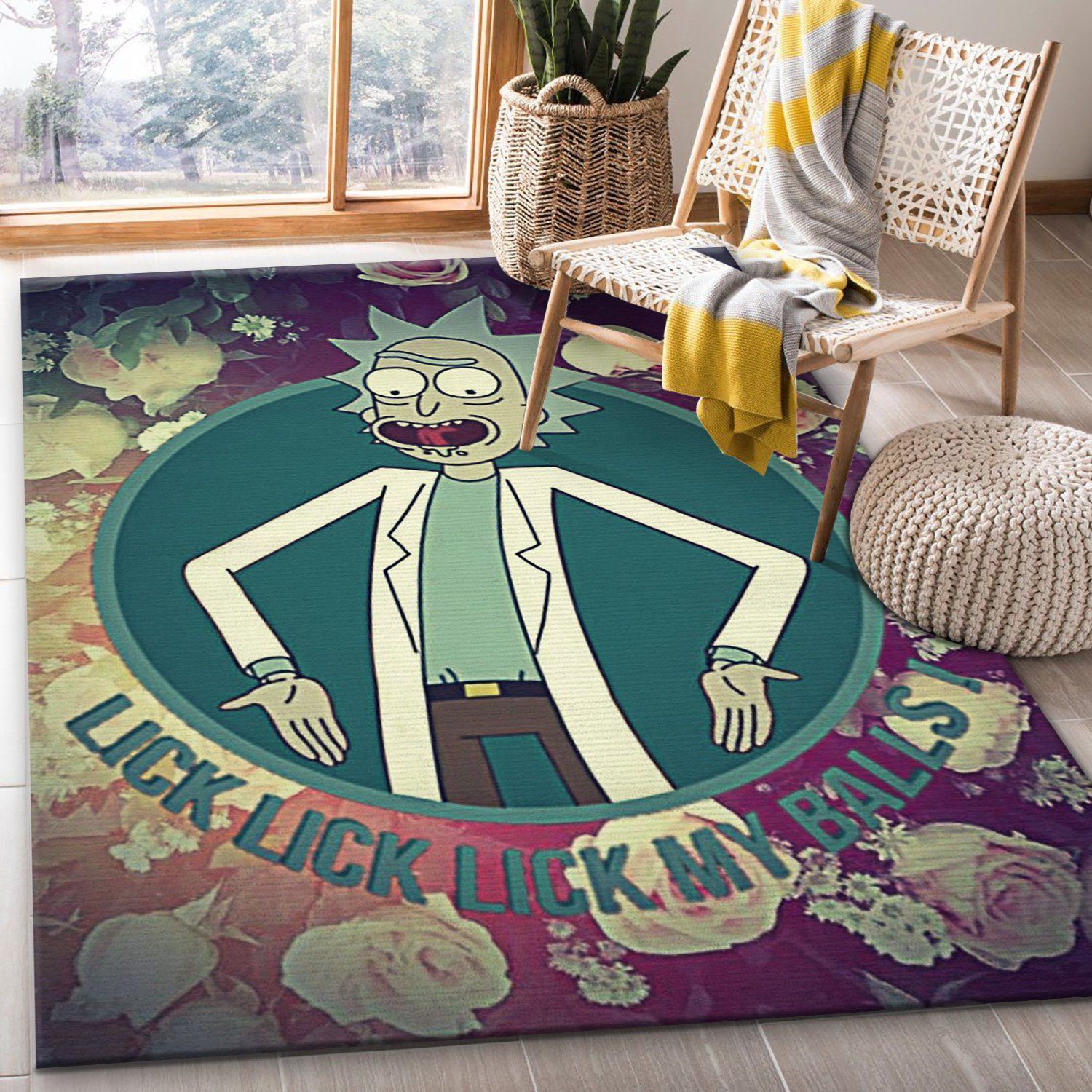 Rick And Morty Noel Gift Rug Living Room Rug Home Decor Floor Decor - Indoor Outdoor Rugs