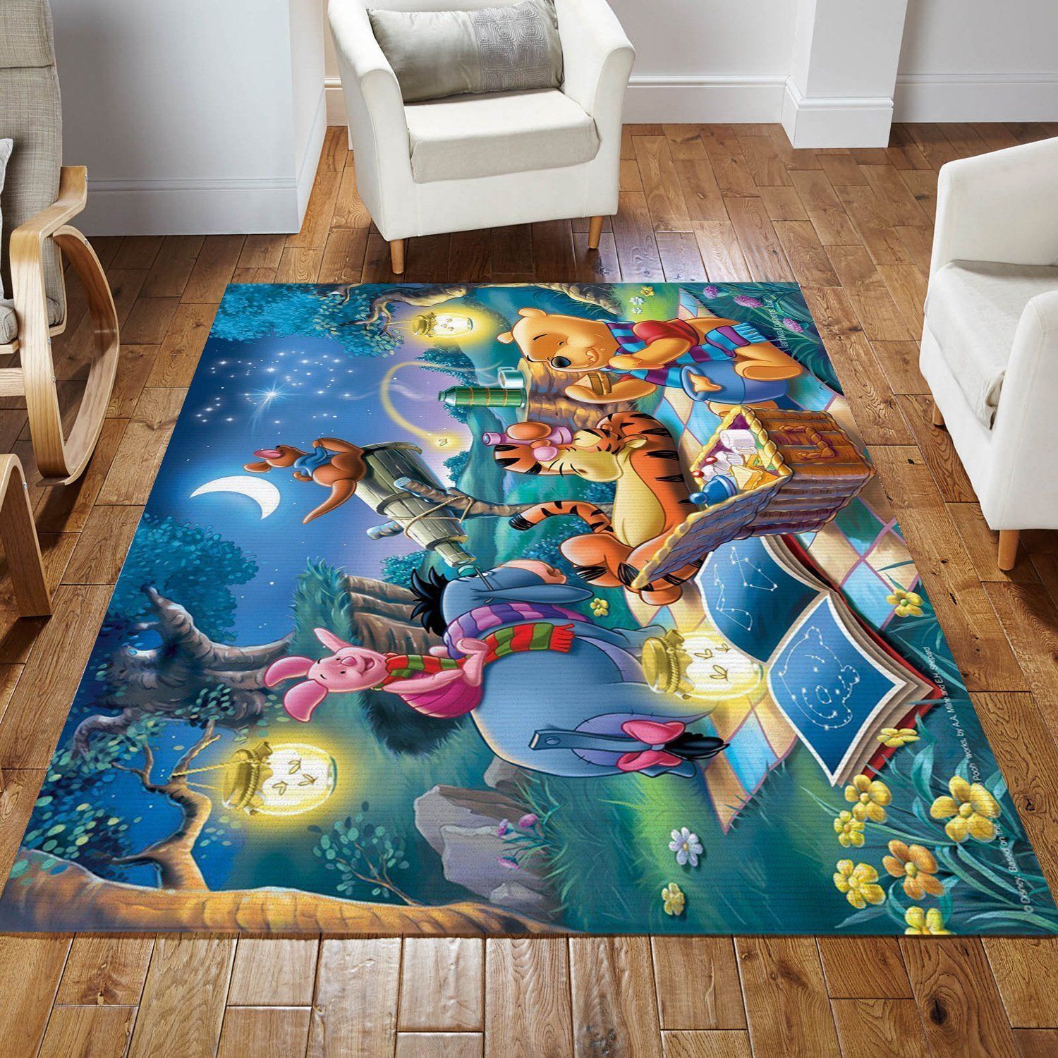 Winnie The Pooh Ver8 Rug Bedroom Rug Home Decor Floor Decor - Indoor Outdoor Rugs