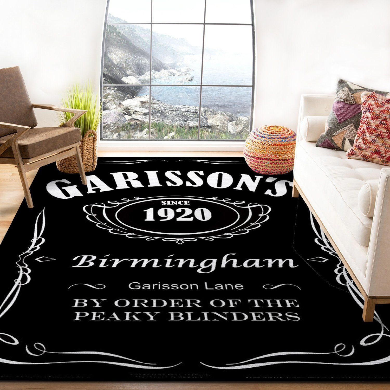 Garissons Jack Daniels Area Rug Living Room Rug Home Decor Floor Decor - Indoor Outdoor Rugs