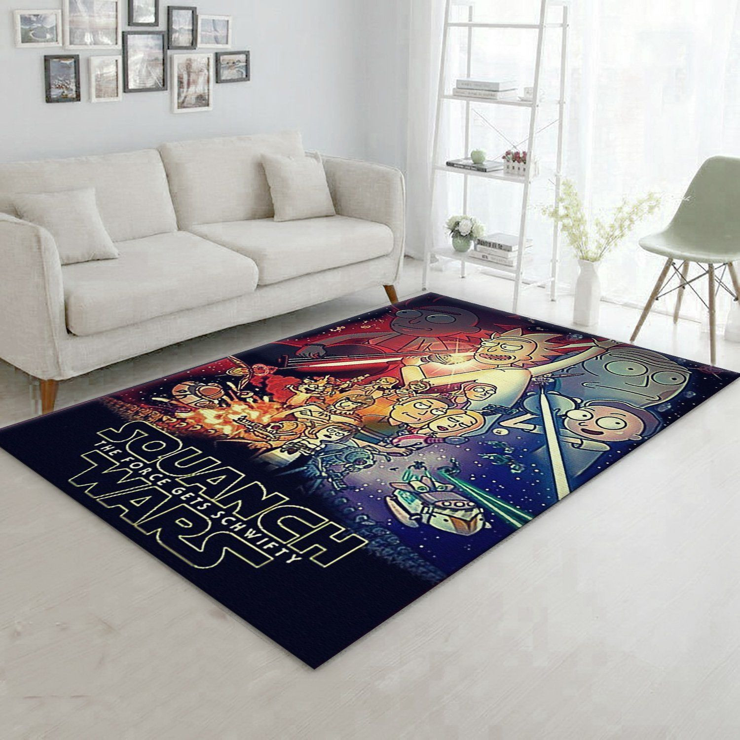 Rick And Morty Christmas Gift Rug Living Room Rug Home Decor Floor Decor - Indoor Outdoor Rugs