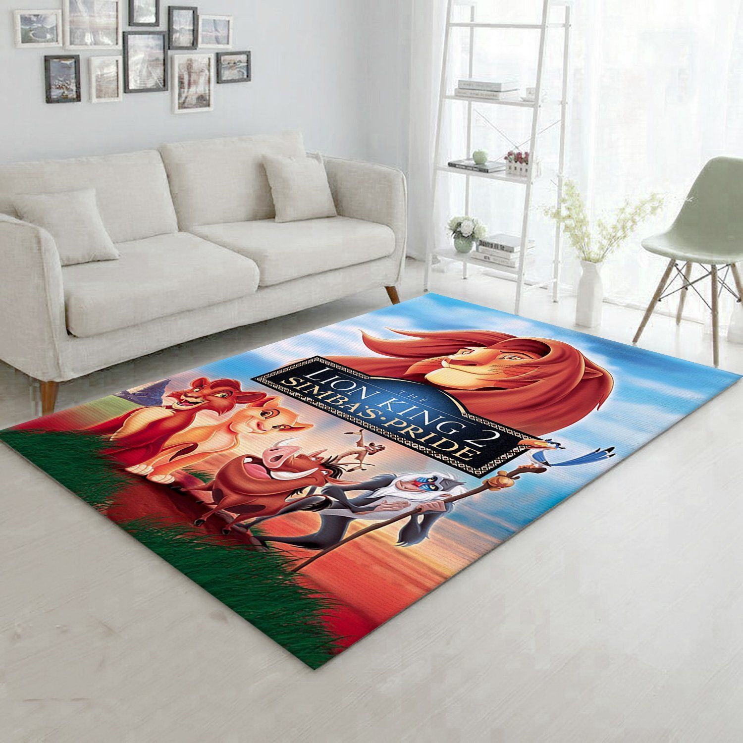 The Lion King Ii Area Rug, Living room and bedroom Rug, Floor Decor - Indoor Outdoor Rugs